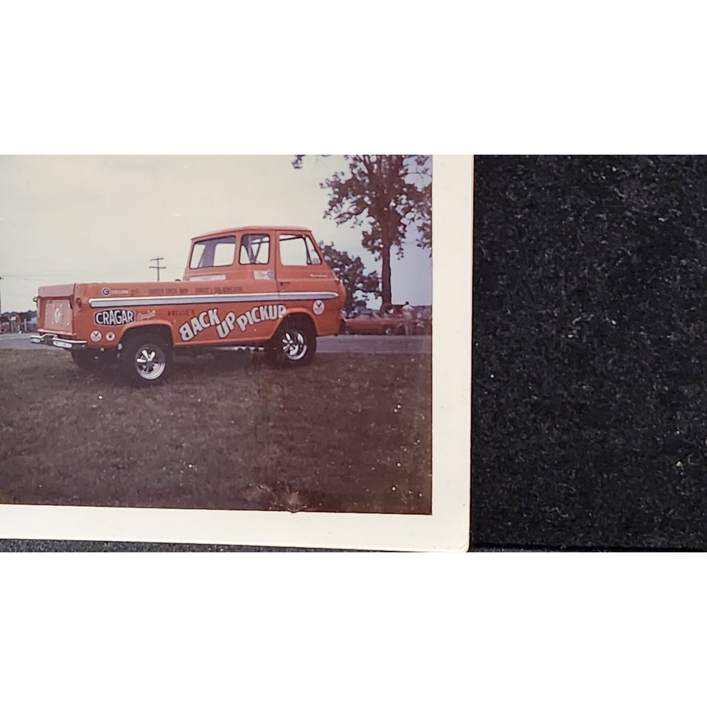 Vintage Original Racing Photograph "Back Up Pickup" At National Trail Raceway
