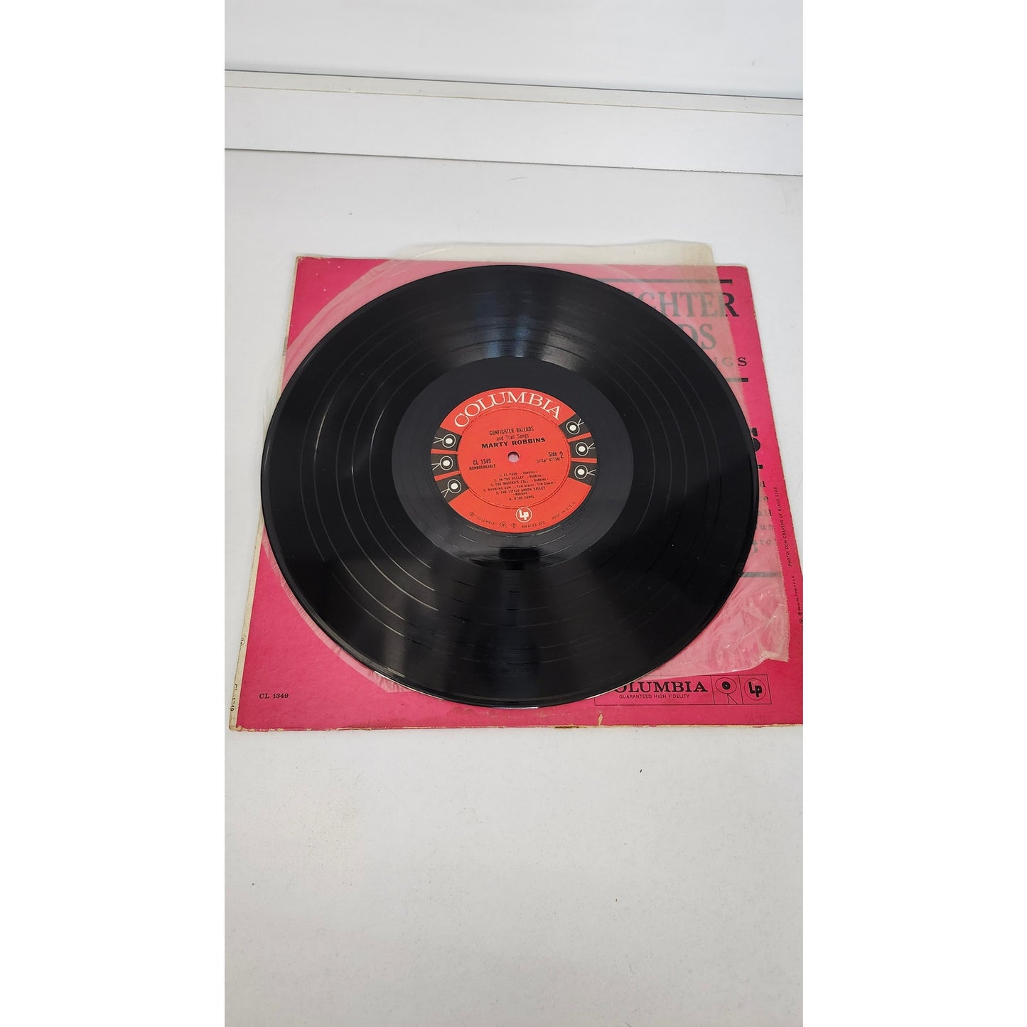 Vintage Marty Robbins Gunfighter Ballads & Trail Songs LP Vinyl Columbia CL 1349