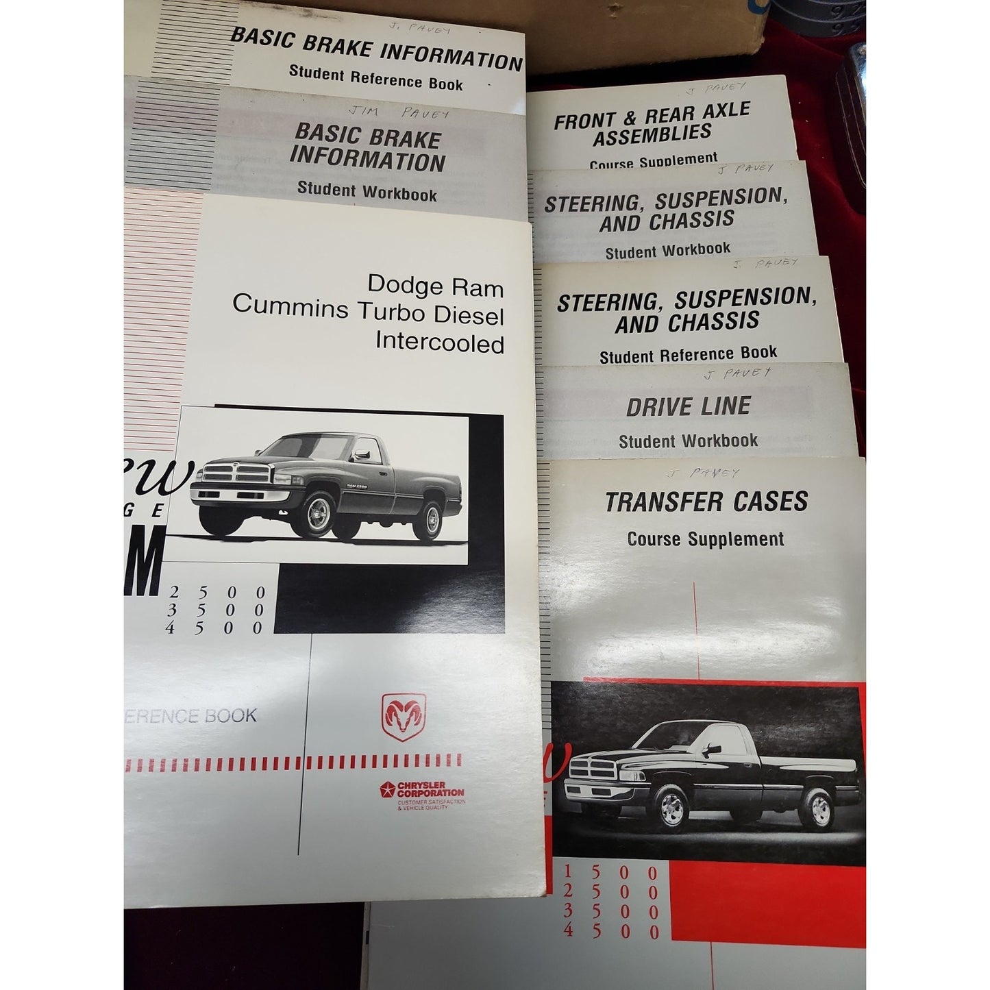 Chrysler Dodge Ram Course Student Books And Supplements 8 Books Total