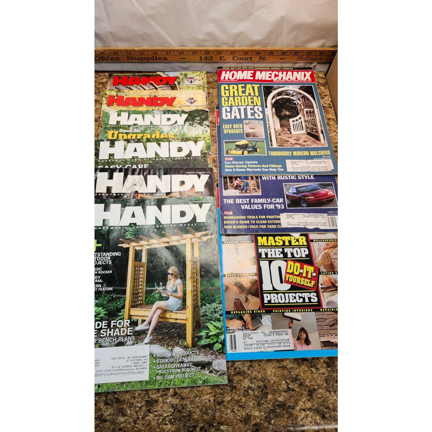 Mixed Lot of 9 Handy & Home Mechanix DIY Home Improvement Woodworking Magazines