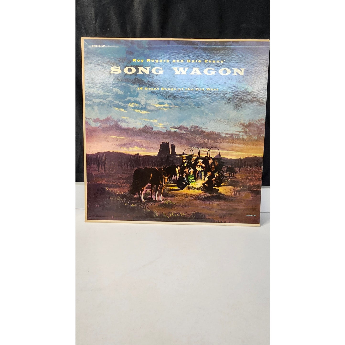 Roy Rogers Dale Evans Song Wagon Vinyl LP Album Golden Records Western 33 RPM