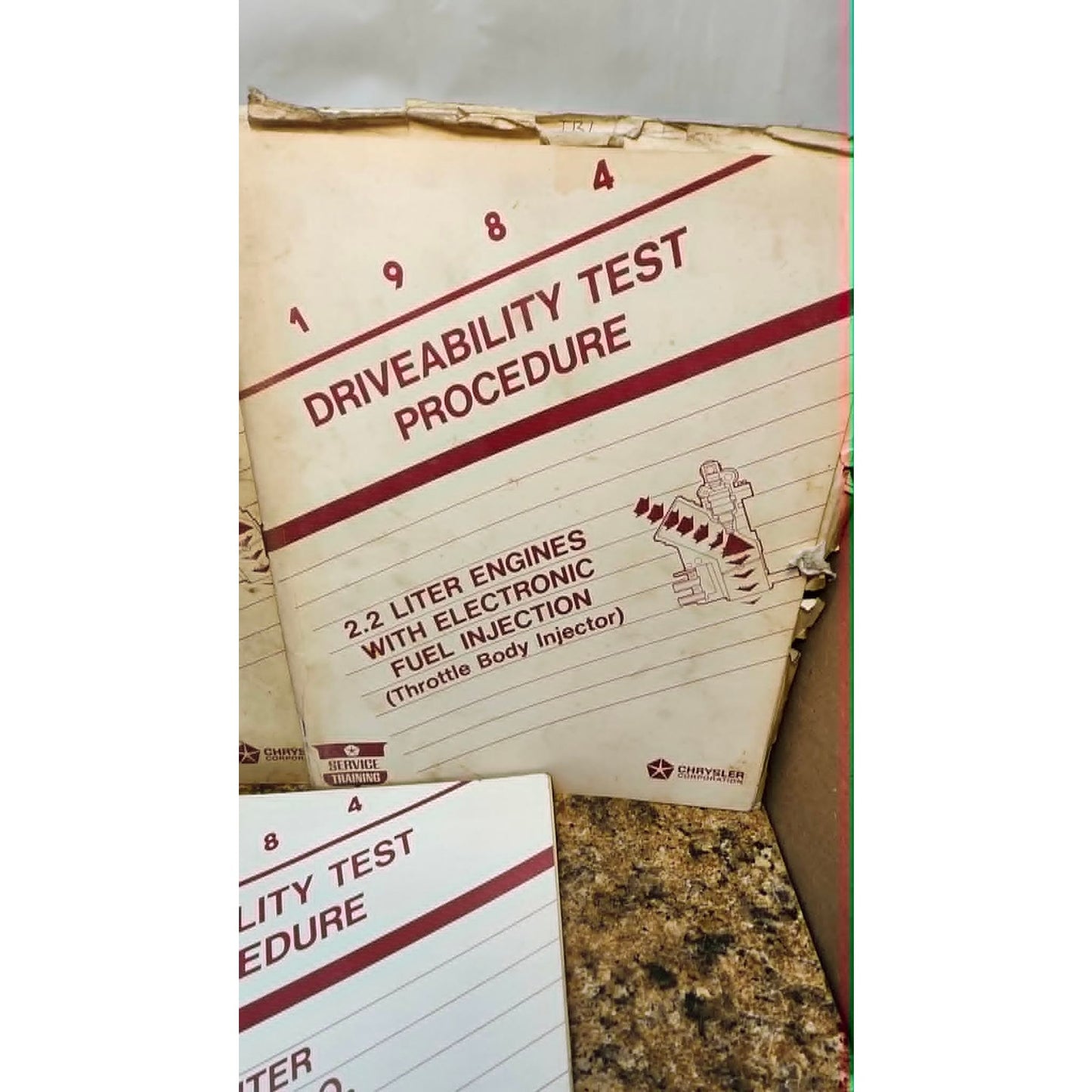 Vintage 1983 Chrysler Driveability Test Procedure Manuals Lot of 5