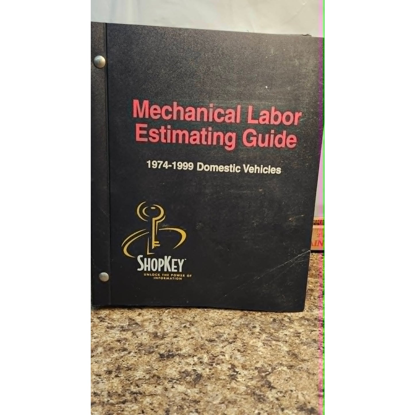 ShopKey Mechanical Labor Estimating Guide 1974-1999 Domestic Vehicles Manual