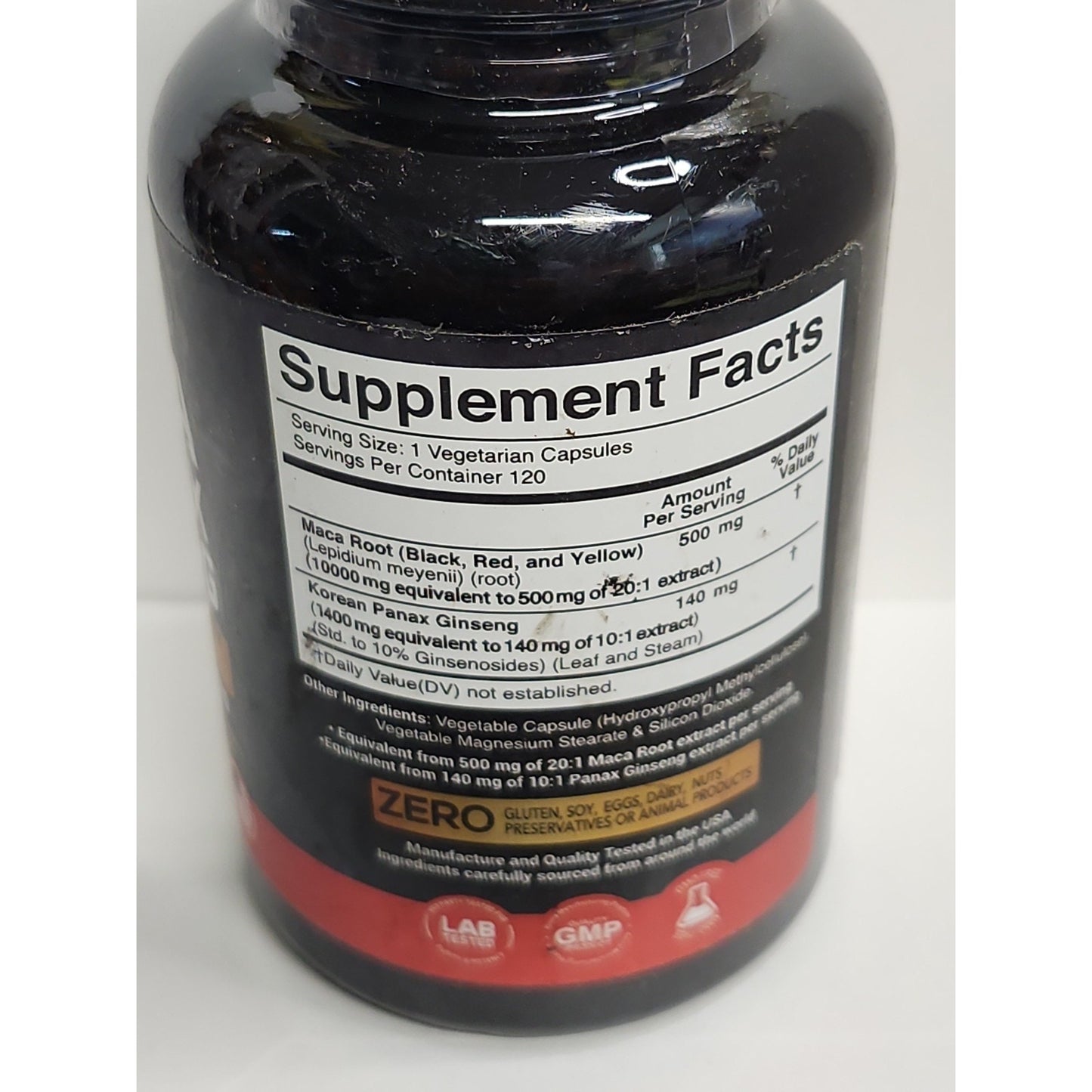 Gold Health MACA PANAX GINSENG Ultra Concentrated 120 CAPSULES Exp 05/2028