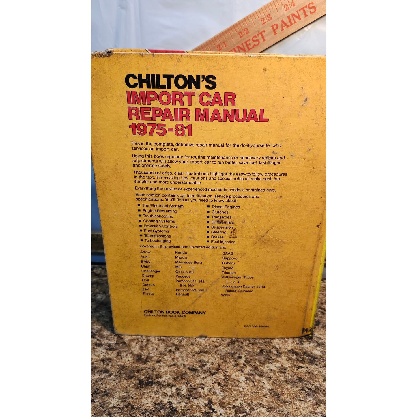 Chilton's Import Car Repair Manual 1975-1981 Hardcover BMW Saab Fiat Mazda