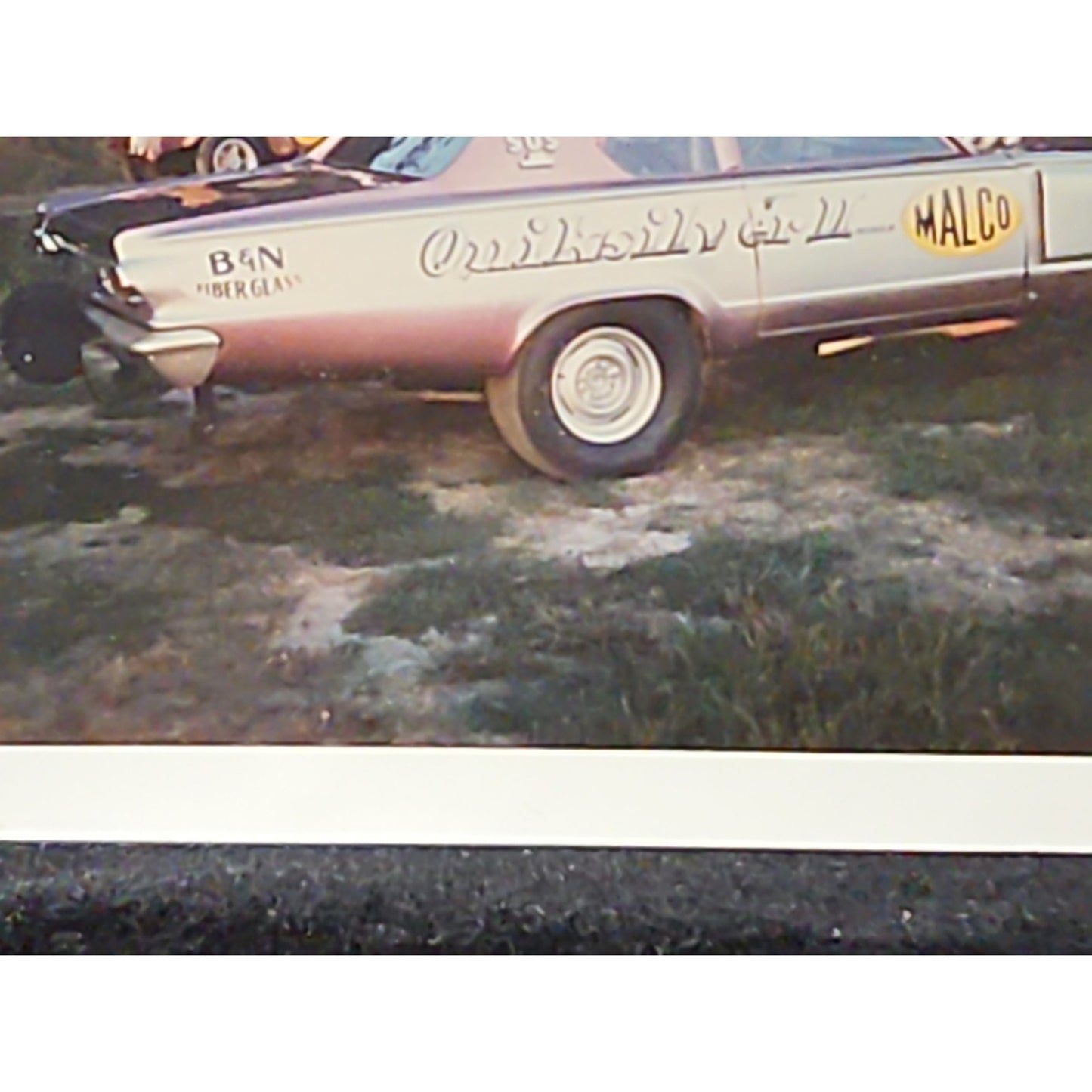 1966 Glen Silver Dodge Dart Funny Car Photo 426 Injected Bud Smart Sudden Motion