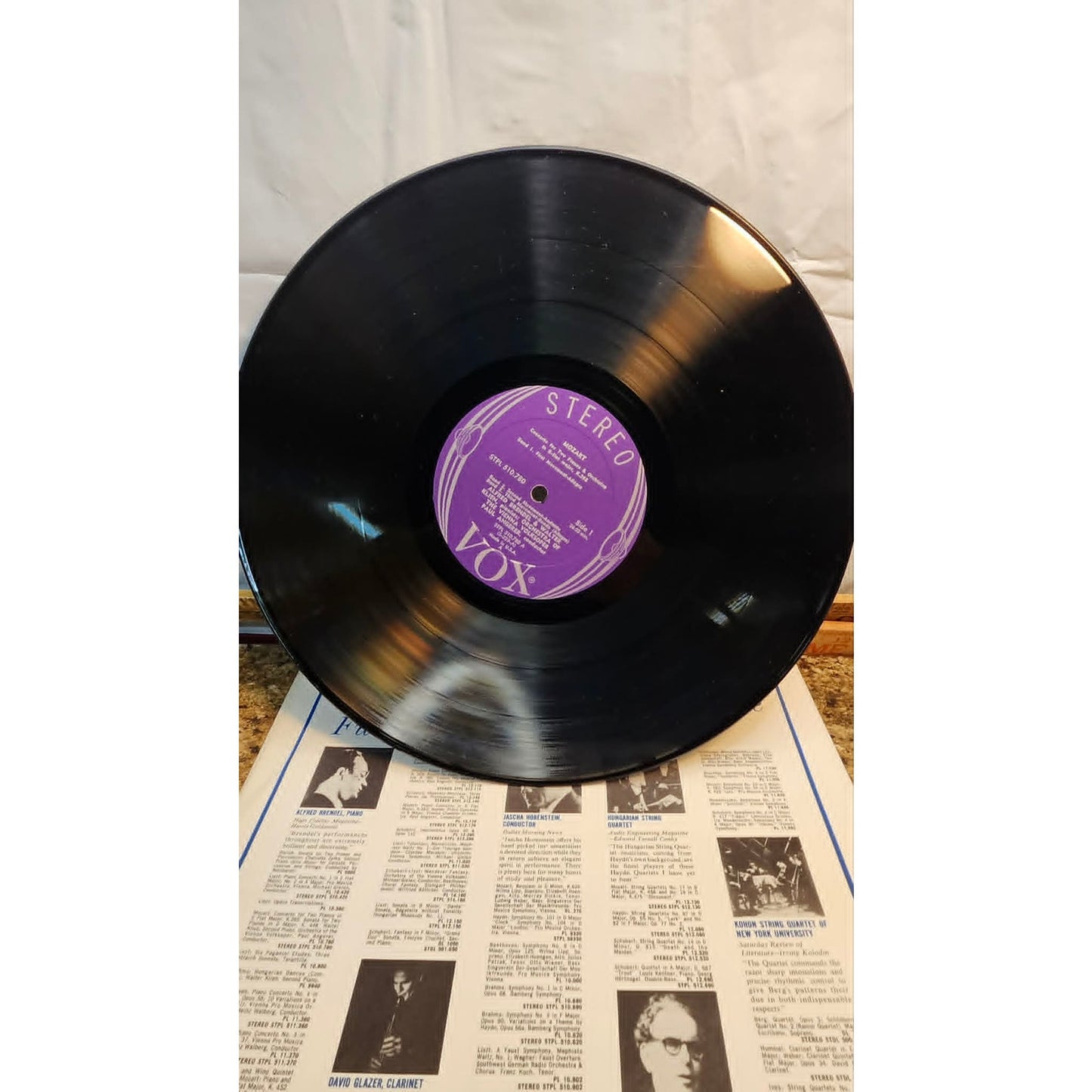 Vintage 1960 Alfred Brendel & Walter Klien Mozart Music For Two Pianos LP Vinyl