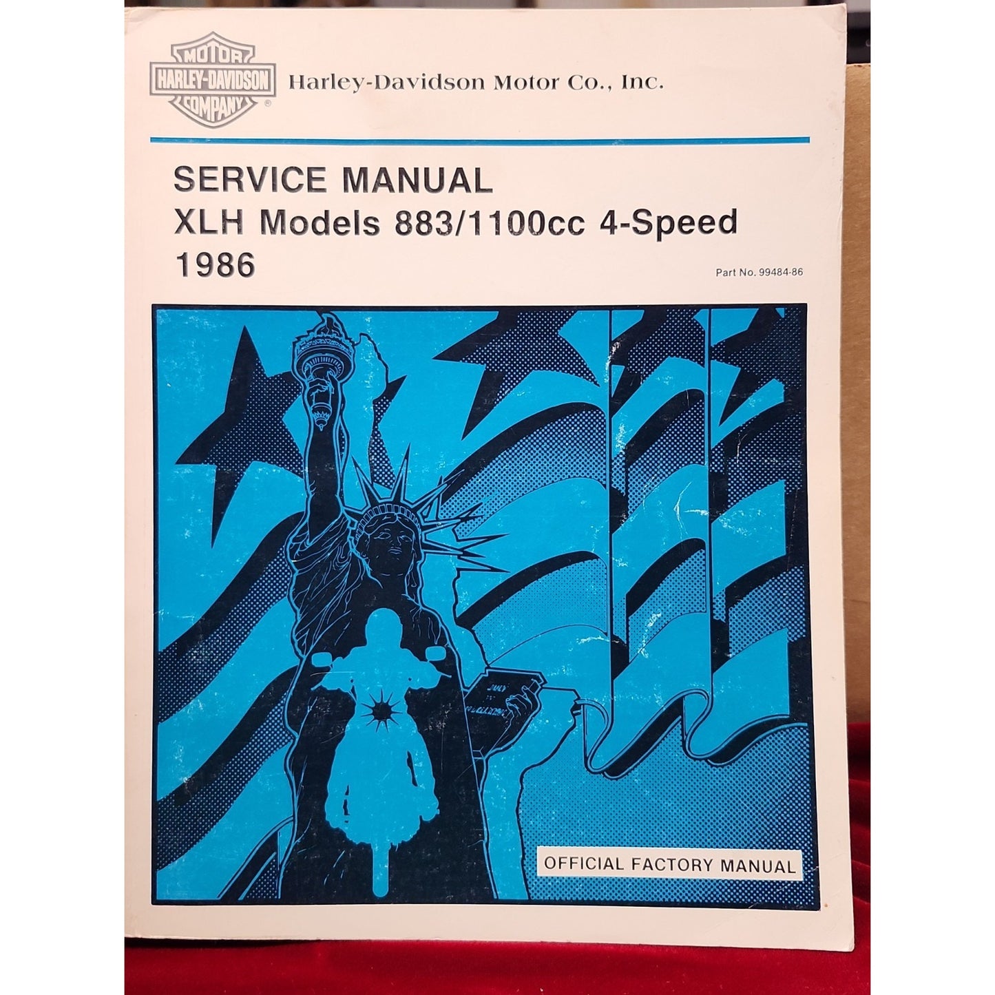 1986 HARLEY OEM 99484-86 SERVICE manual RARE OBSOLETE EVO 4 SPEED SPORTSTER 883