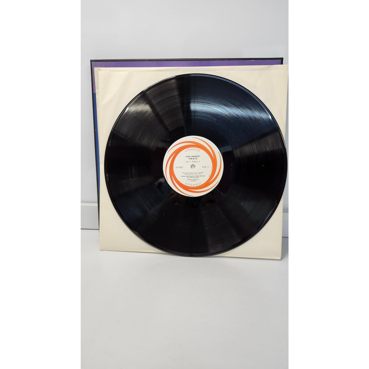 Urania Massenet Thais George Sebastian Vinyl Record Box Set 3 LP Stereo US 5227