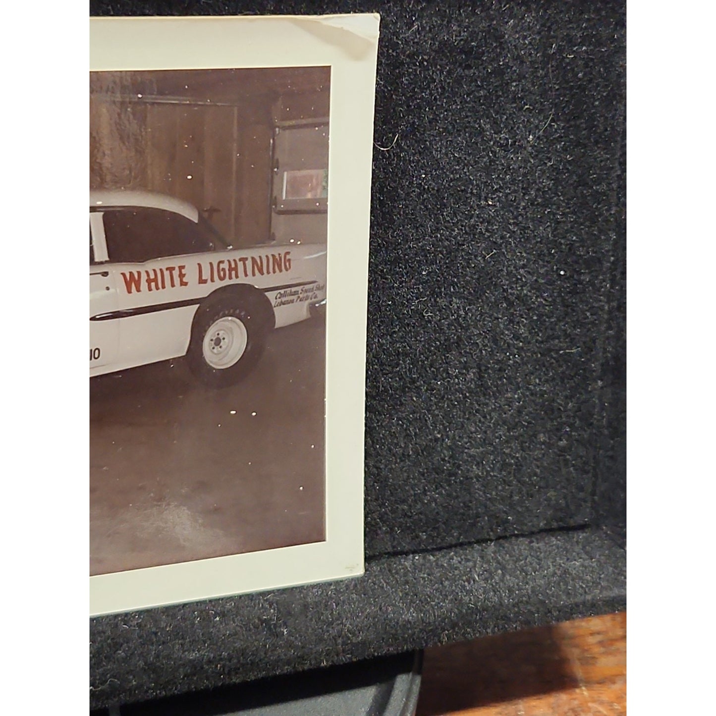 Vintage White Lightning Drag Racing Photo Teatle Miller Waynesville Ohio Chevy