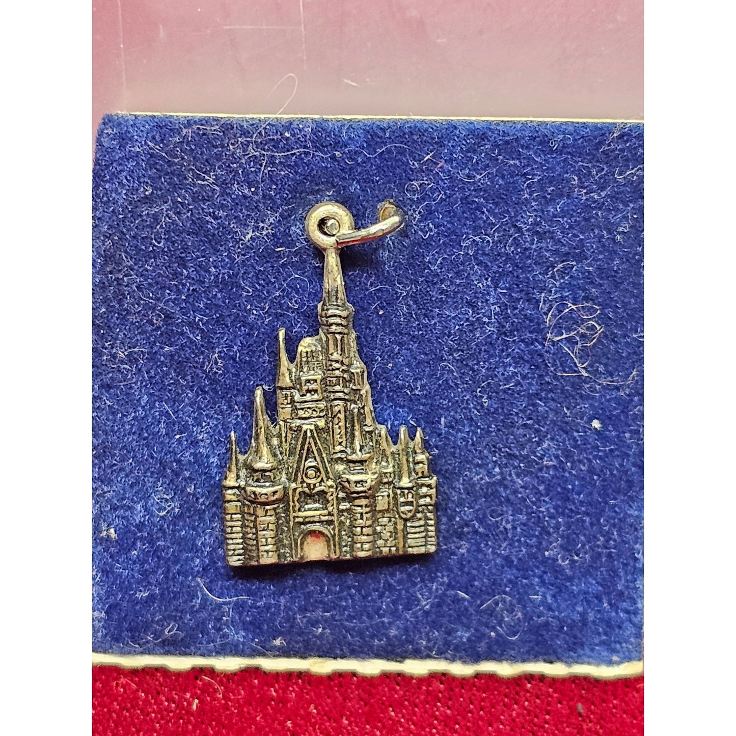 Vintage Sterling Silver Walt Disney Productions Cinderella Castle Charm Pendant