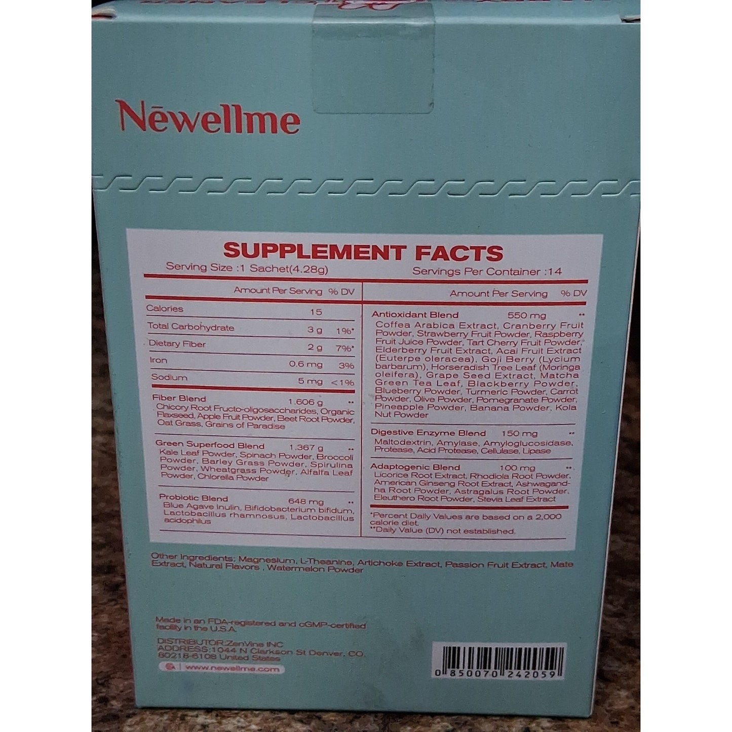 Newellme Happy Cleaner 14 Day Supply Mixed Berry 2.11oz 4/27