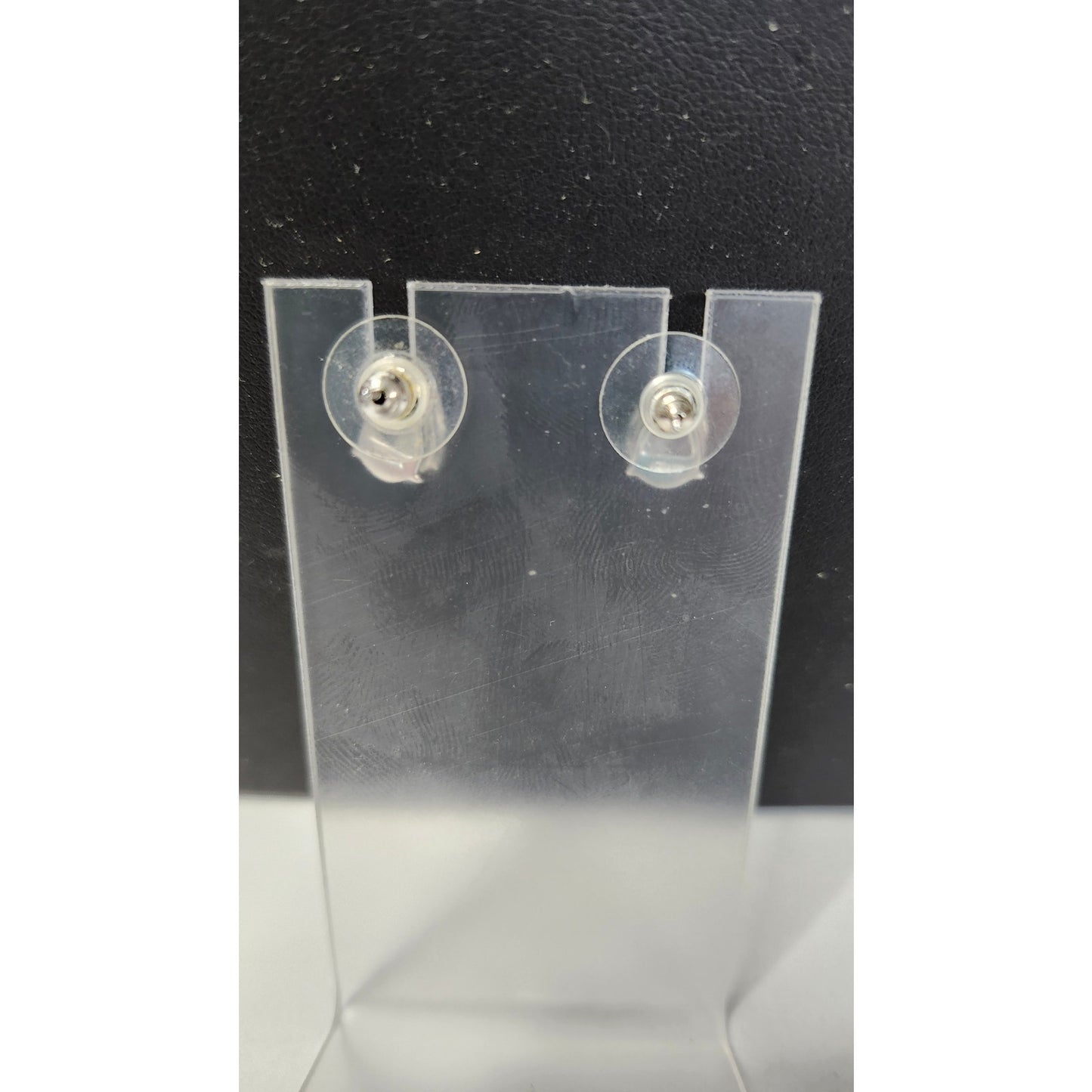 KJL Kenneth Jay Lane Pear Cut Faux Diamond CZ Stud Earrings Silver Tone Costume