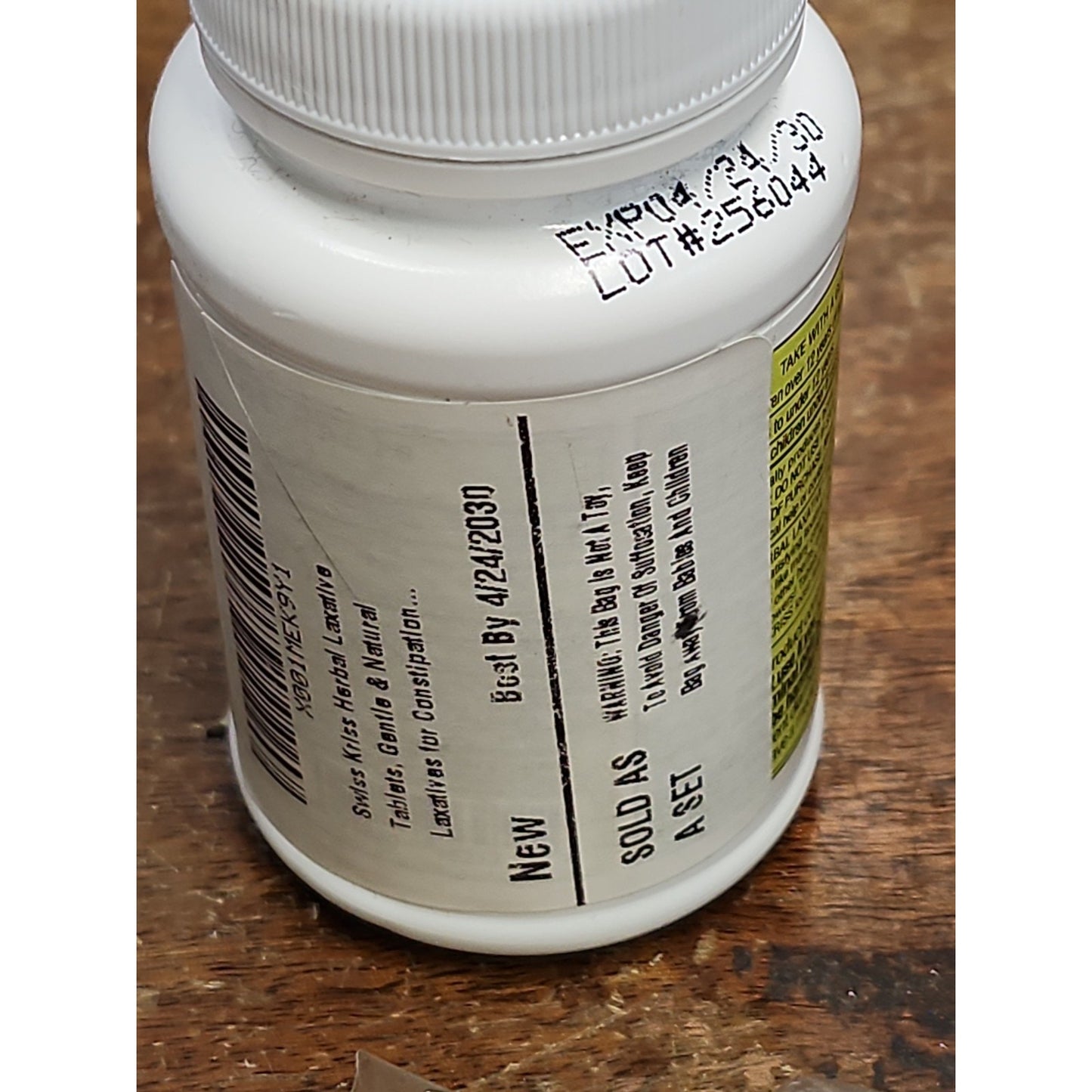 Swiss Kriss 8.5mg Herbal Laxative Tablets - 120 Count