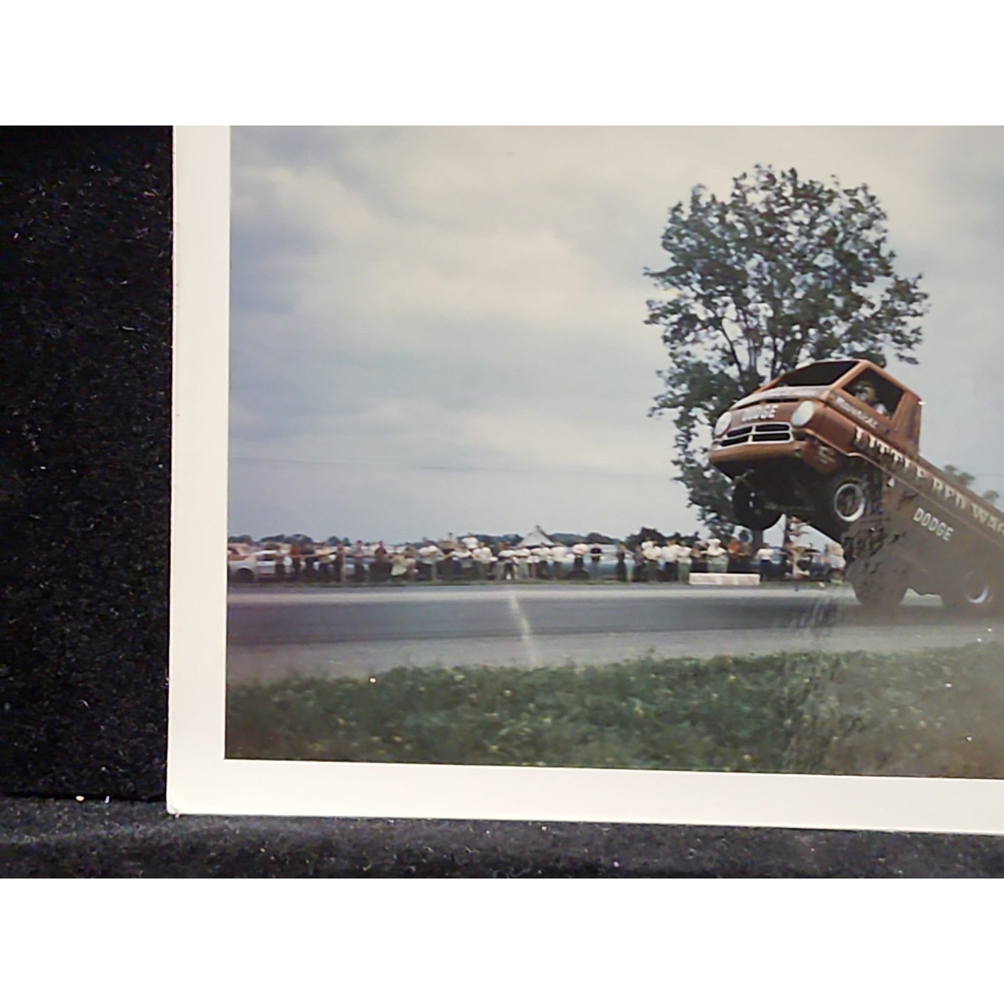 Vintage Original Racing Photograph "Little Red Wagon" At National Trail Raceway