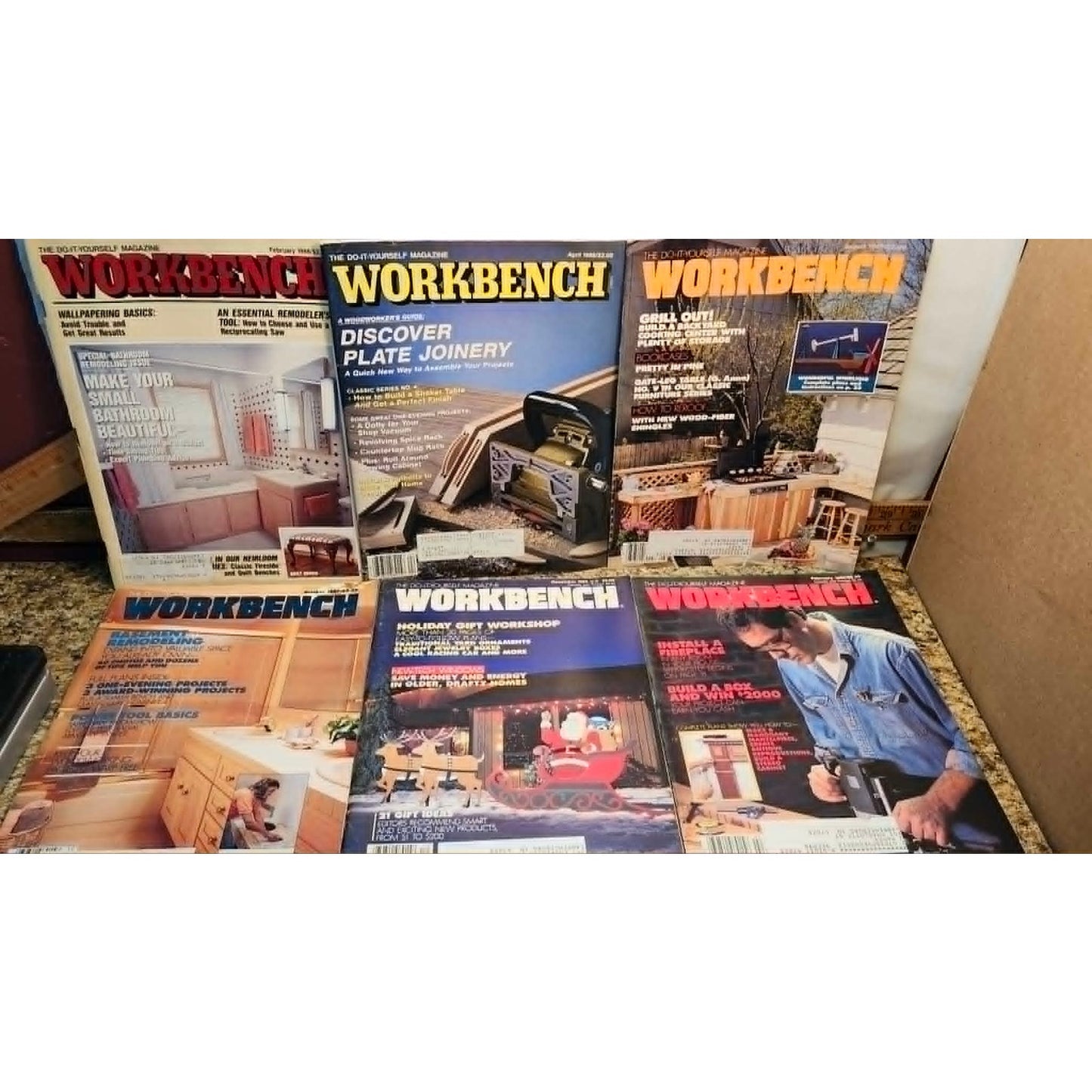 Lot of 6 Workbench Magazine DIY Woodworking Home Improvement Project Guides