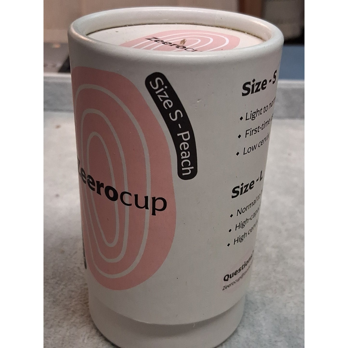 Pack Of 2 Zeerocup, Menstrul Cup Suze Large And Small