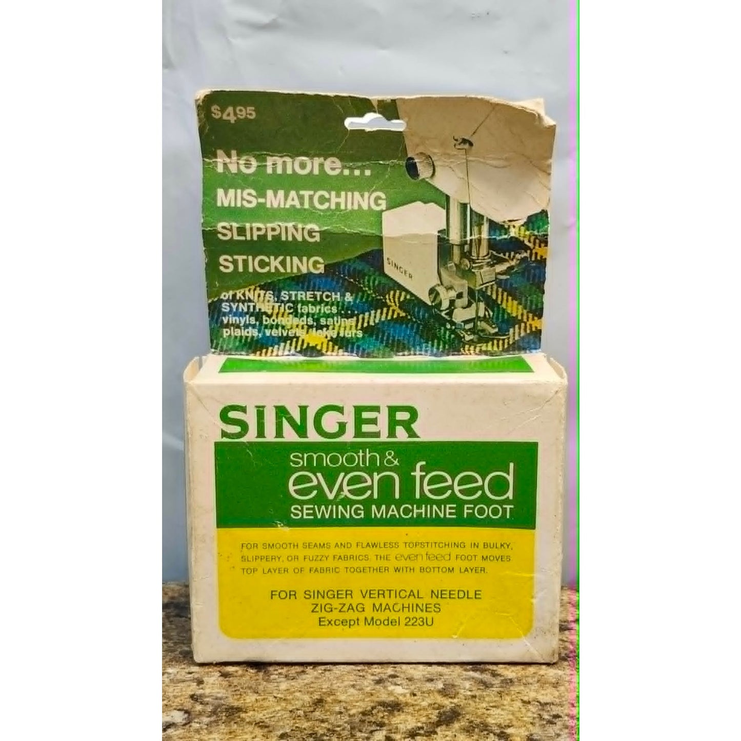 Vintage Singer 223U Smooth Even Feed Walking Sewing Machine Foot Vertical Needle