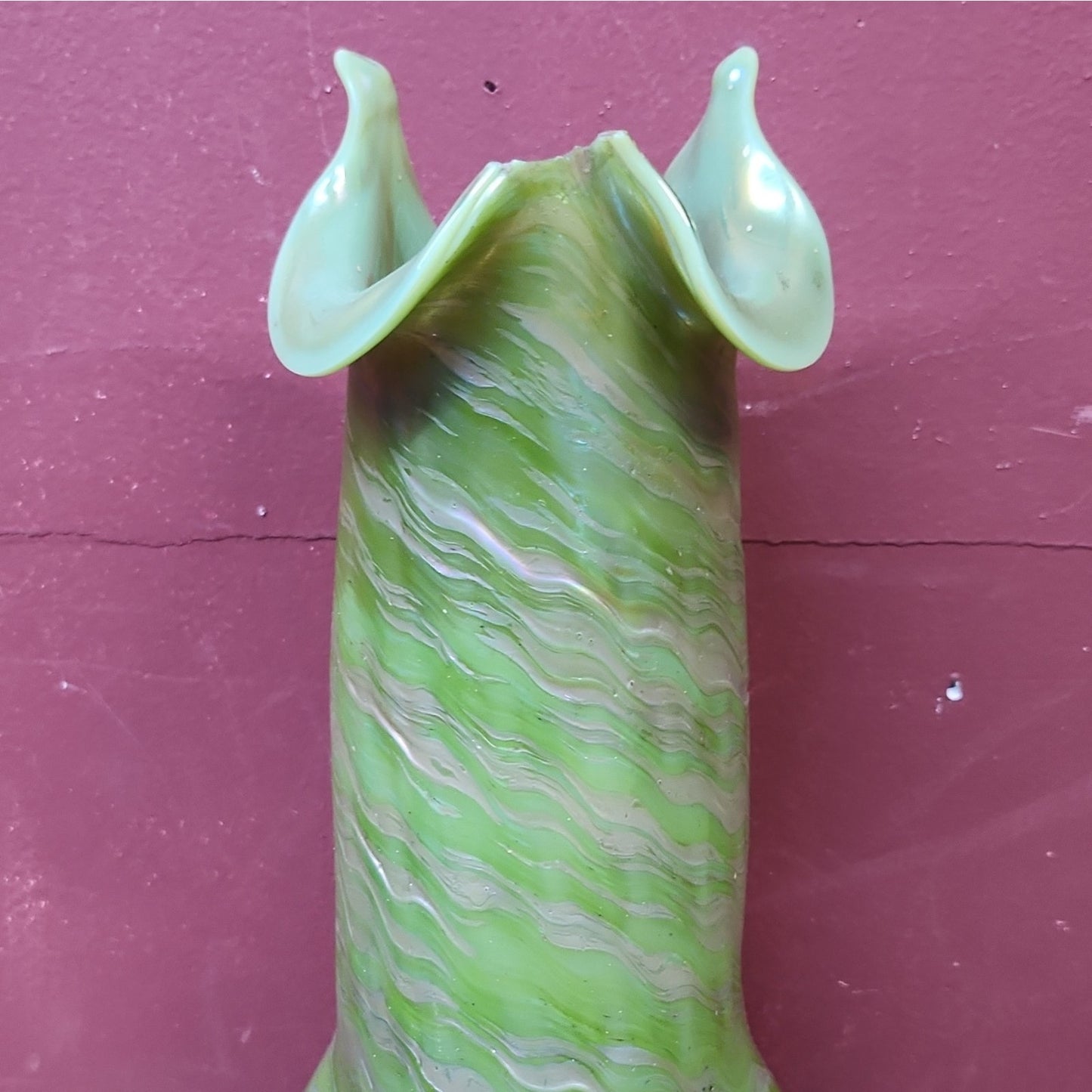 Art Nouveau Bohemian Art Glass Vase By Josef Rindskopf C. 1900