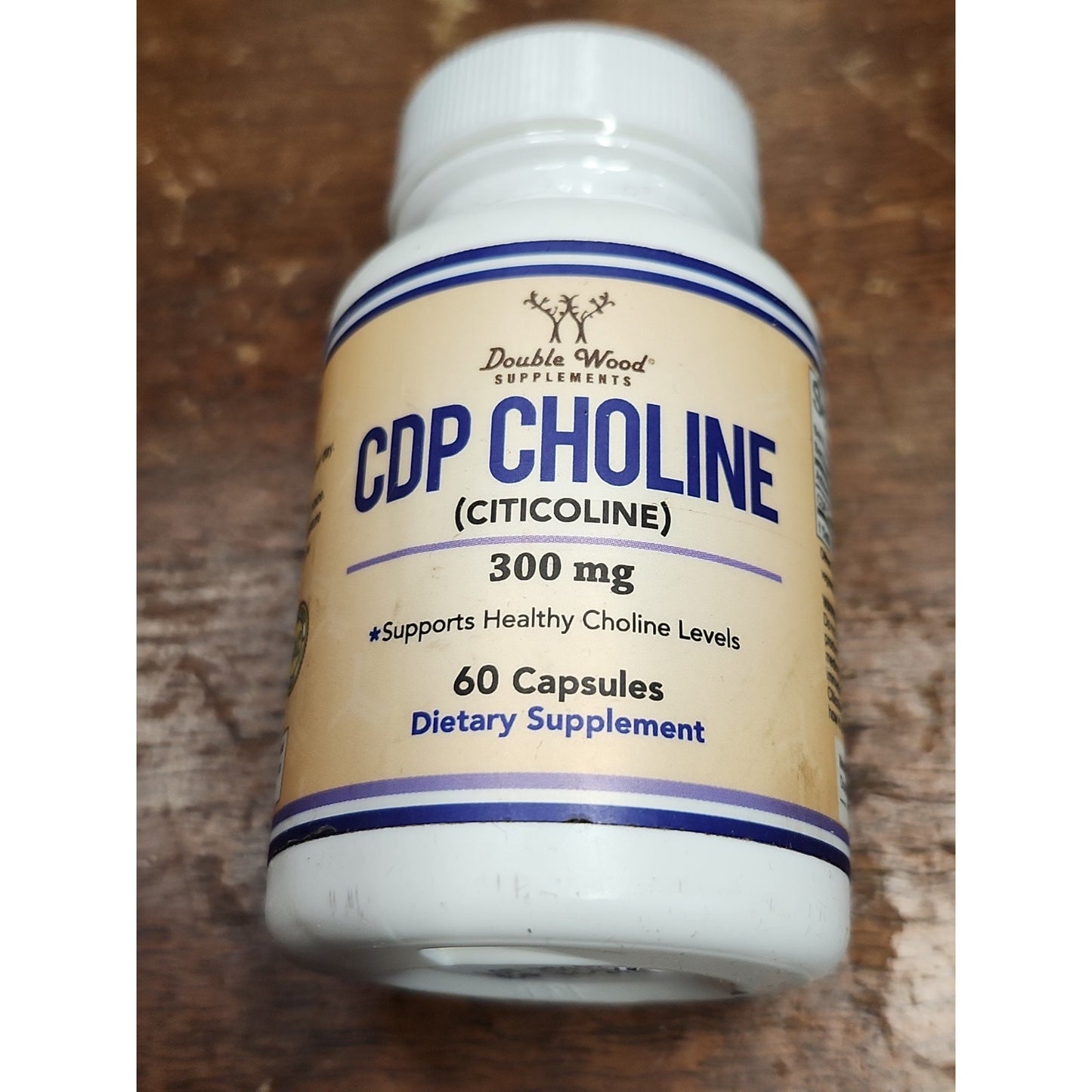 Double Wood CDP Choline (Citicoline) 300mg Supplement 60 Capsule EXP 6/27