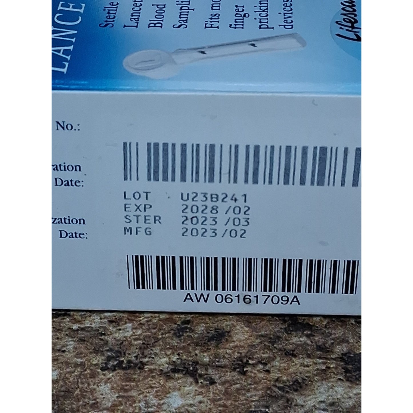 OneTouch Ultra Soft 25 Sterile Lancets Exp 02/2028