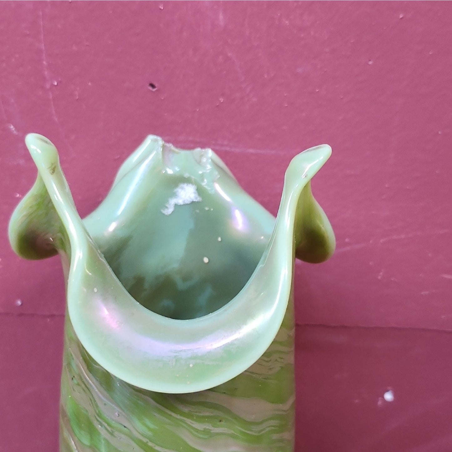 Art Nouveau Bohemian Art Glass Vase By Josef Rindskopf C. 1900