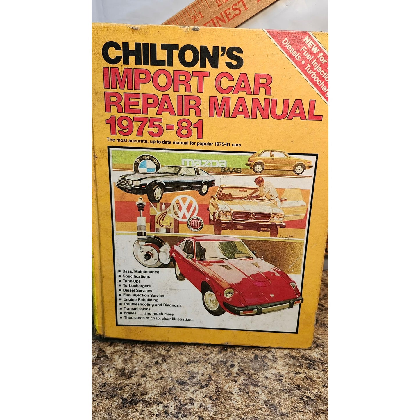 Chilton's Import Car Repair Manual 1975-1981 Hardcover BMW Saab Fiat Mazda