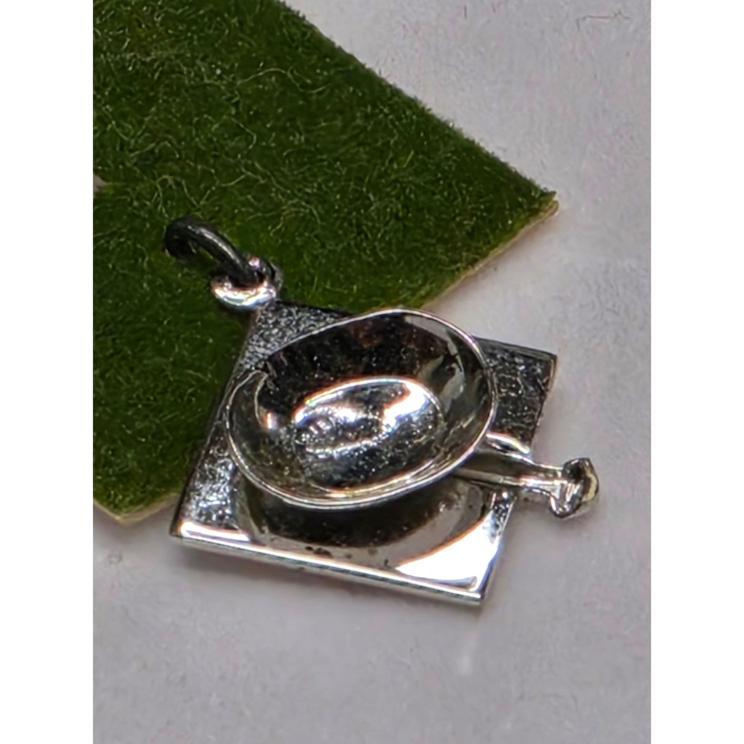 Vintage Danecraft Graduation Cap Mortarboard Charm Sterling Silver Pendant