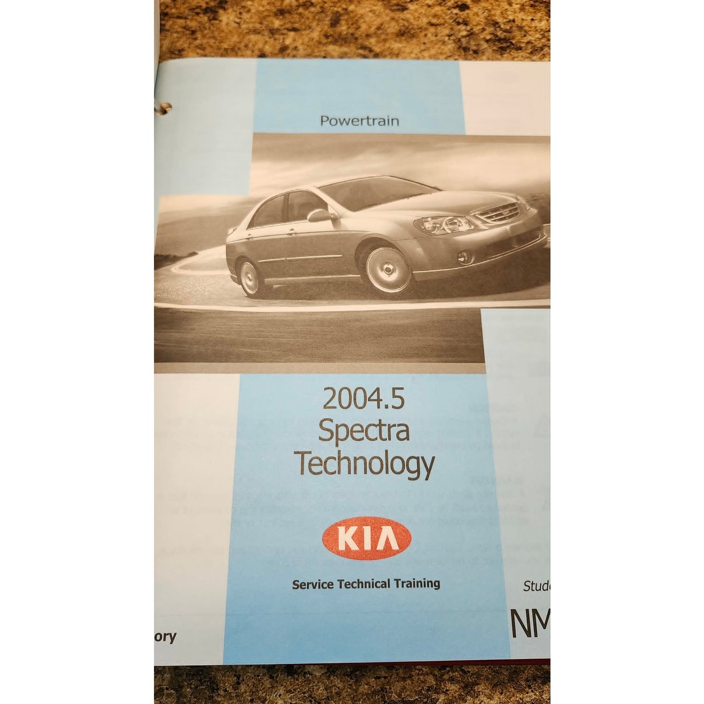 Kia University Training 2004.5 Spectra Service Technical Training Manual Book