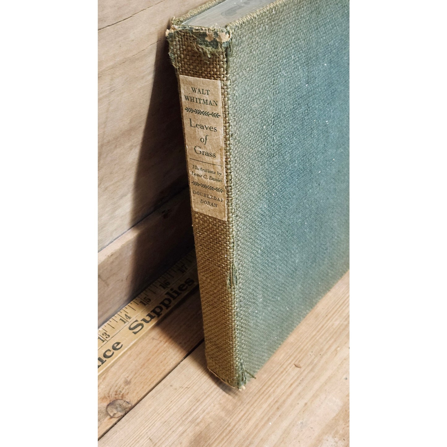 Vintage 1940 Walt Whitman Leaves of Grass Book Lewis C. Daniel Doubleday Doran