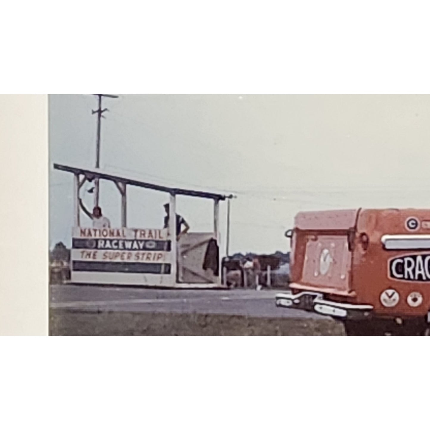 Vintage Original Racing Photograph "Back Up Pickup" At National Trail Raceway