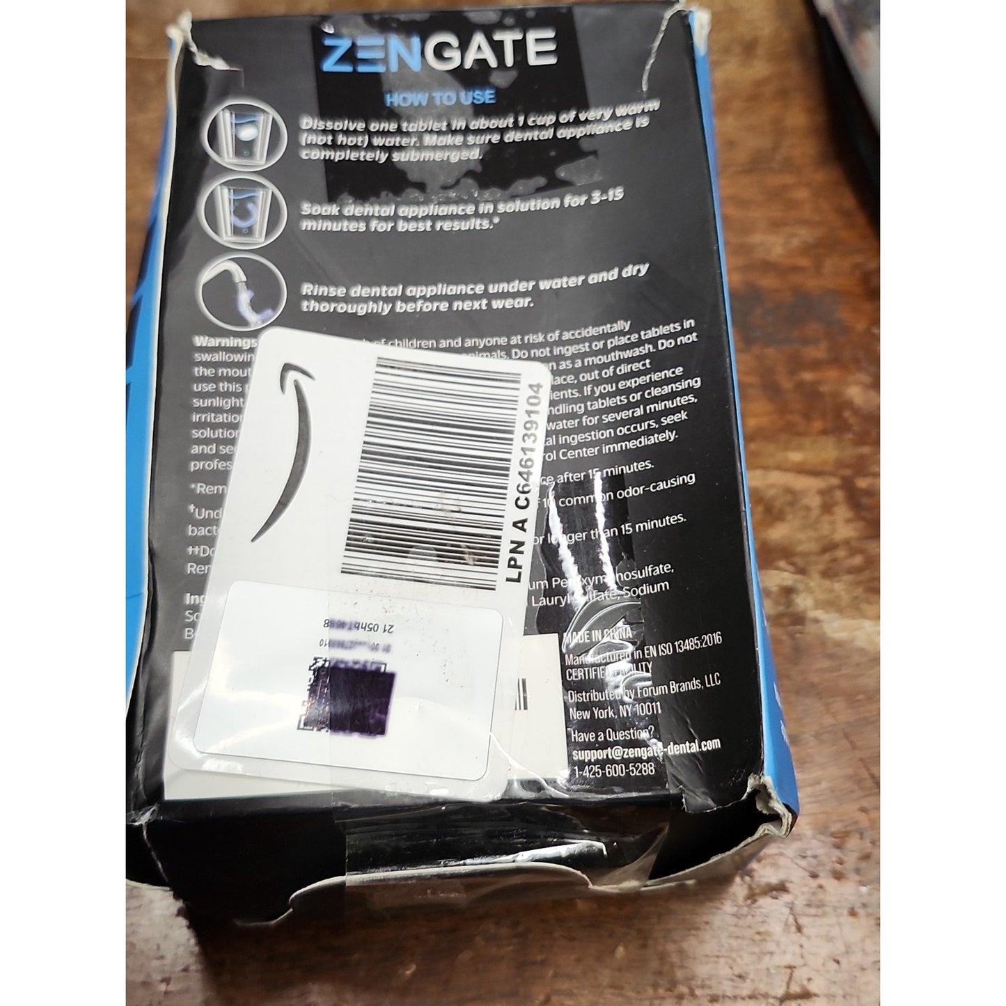ZENGATE Retainer Cleaner Tablets Quick 3-Minute Clean for Dentures Retainers