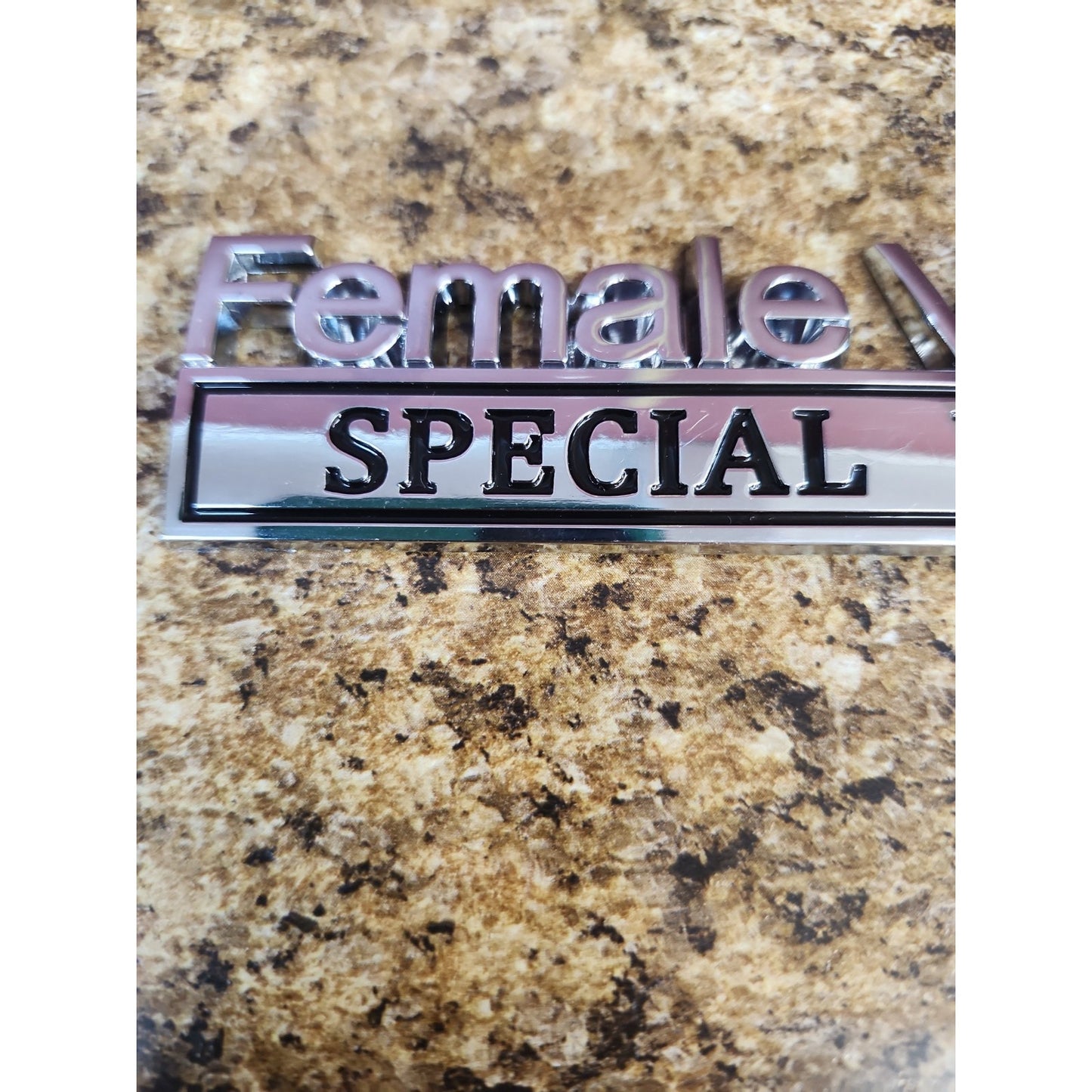 2 Pc Female Vietnam Special Edition Car Emblem Logo Badge