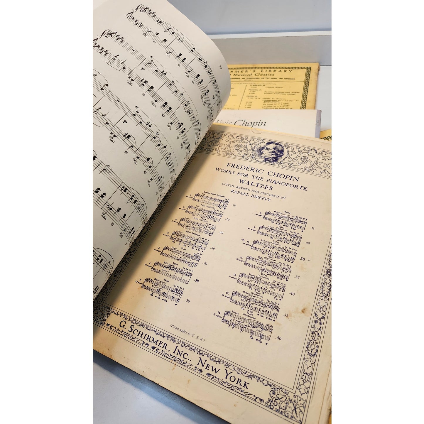 Chopin Schirmer’s Library Piano Sheet Music Classics Ballades Waltzes Lot of 4