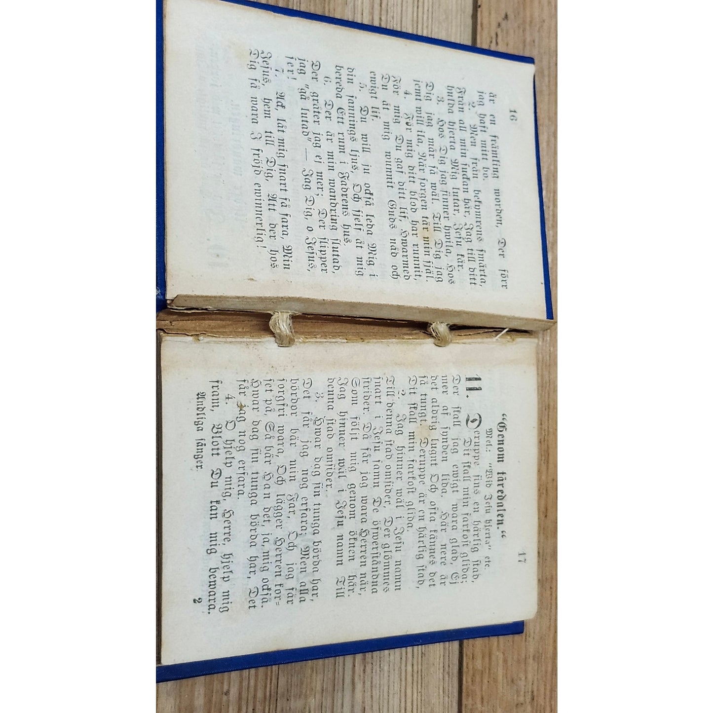 Antique 1898 Andliga Sanger 2nd Enlarged Edition Swedish Christian Hymnal