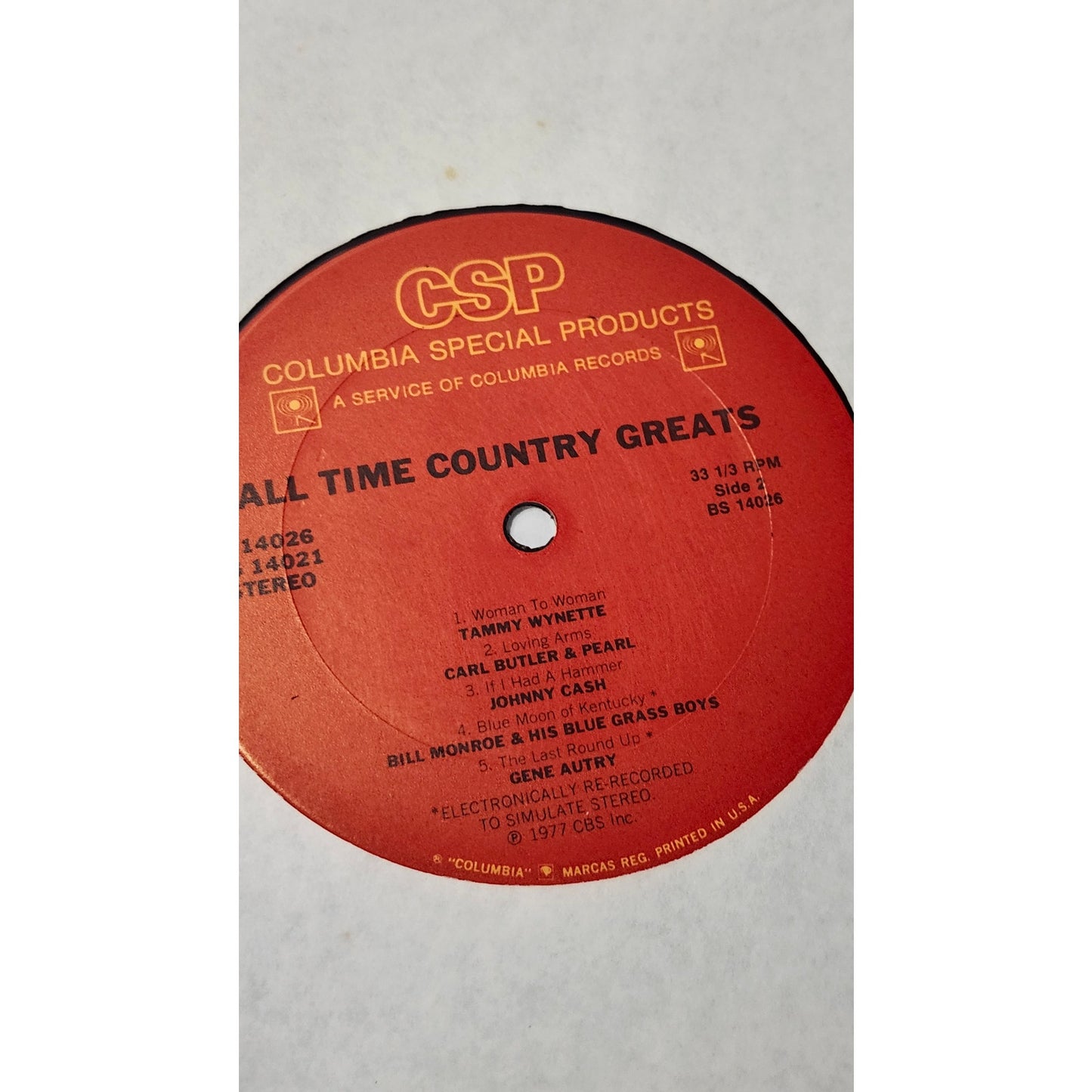 Columbia Special Products All Time Country Greats Various Artists LP Box Set