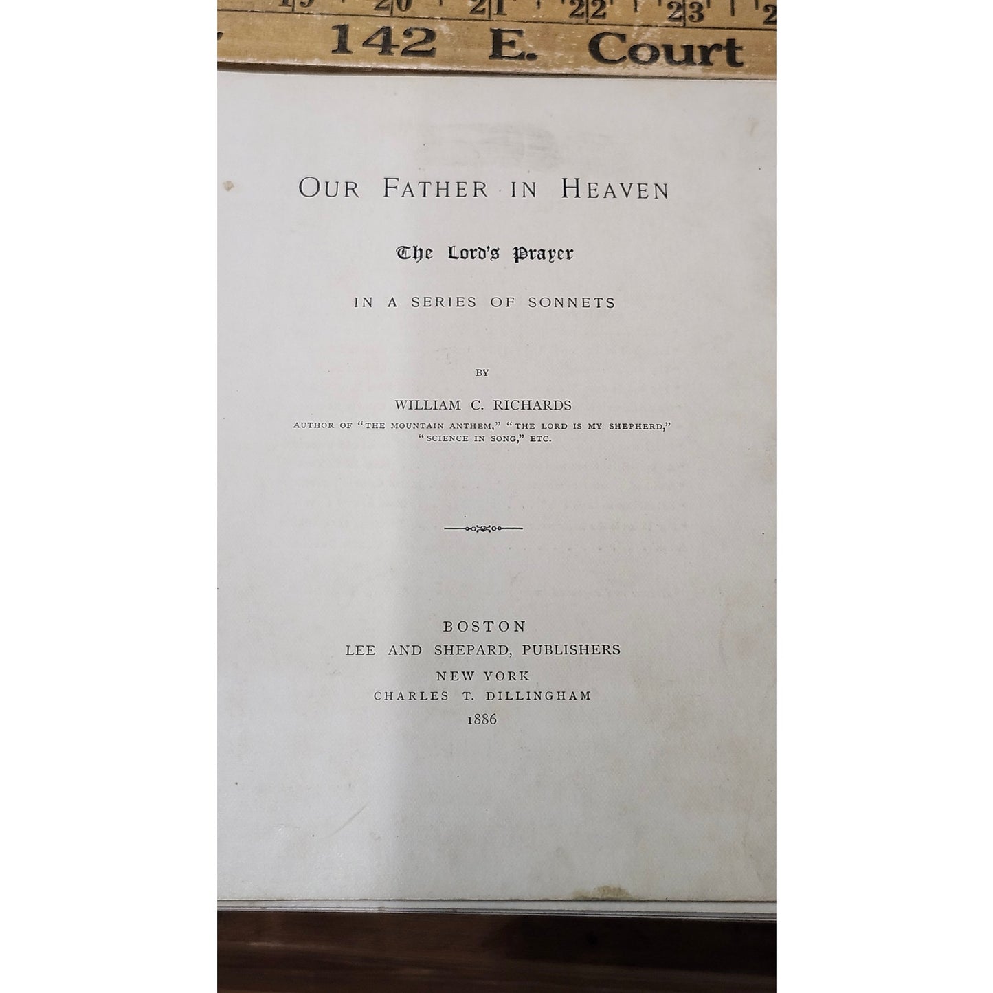 Our Father in Heaven The Lord's Prayer Series of Sonnets William C. Richards