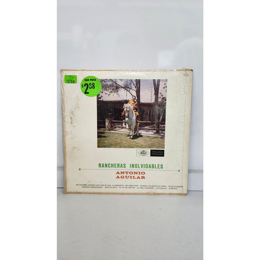 Vintage 1966 Antonio Aguilar Rancheras Inolvidables LP Vinyl Record Musart