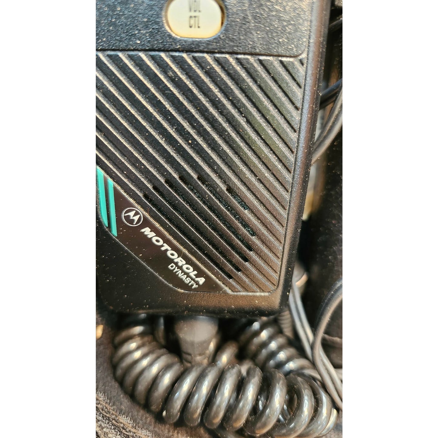 Vintage Motorola Dynasty SCN2390A Car Phone Transceiver Charger w/ Bag Black