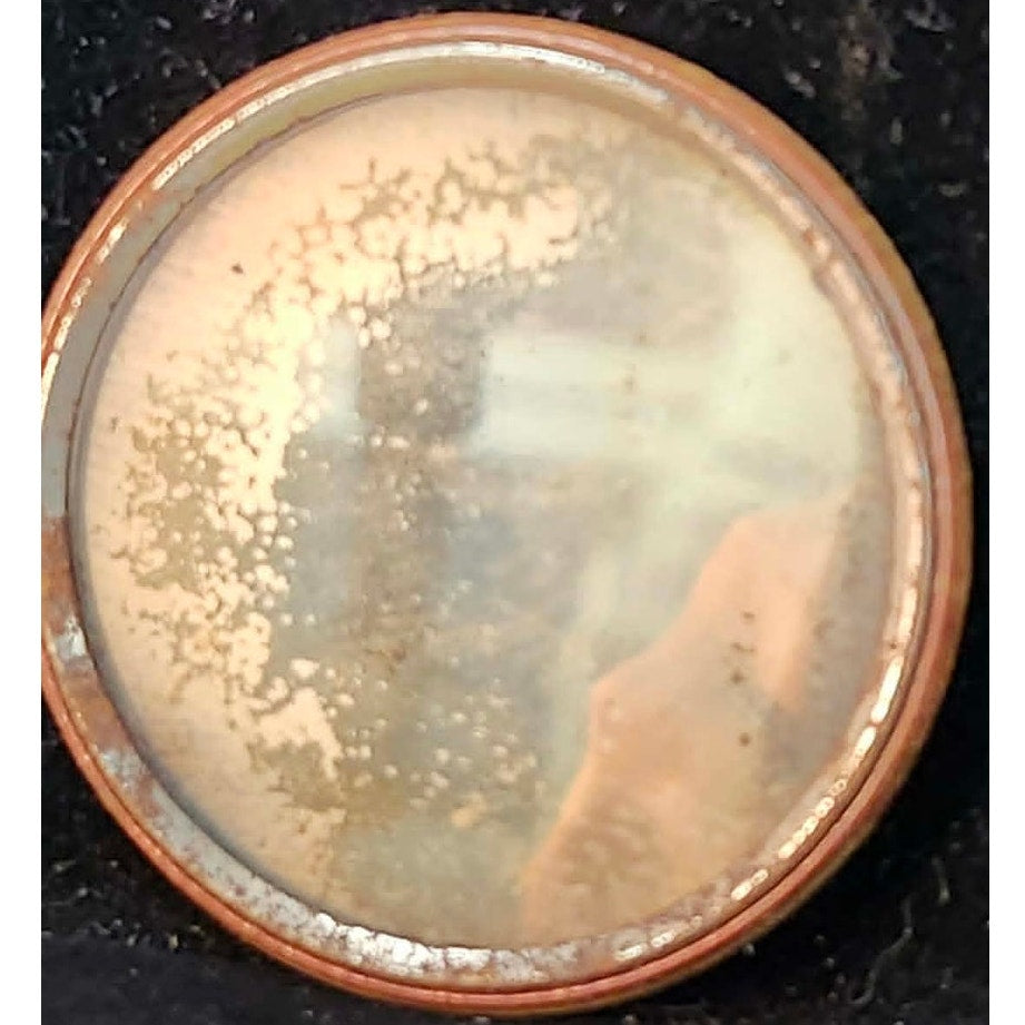 Vintage Pocket Mirror Two Women Flapper Era Celluloid Antique Compact Portrait