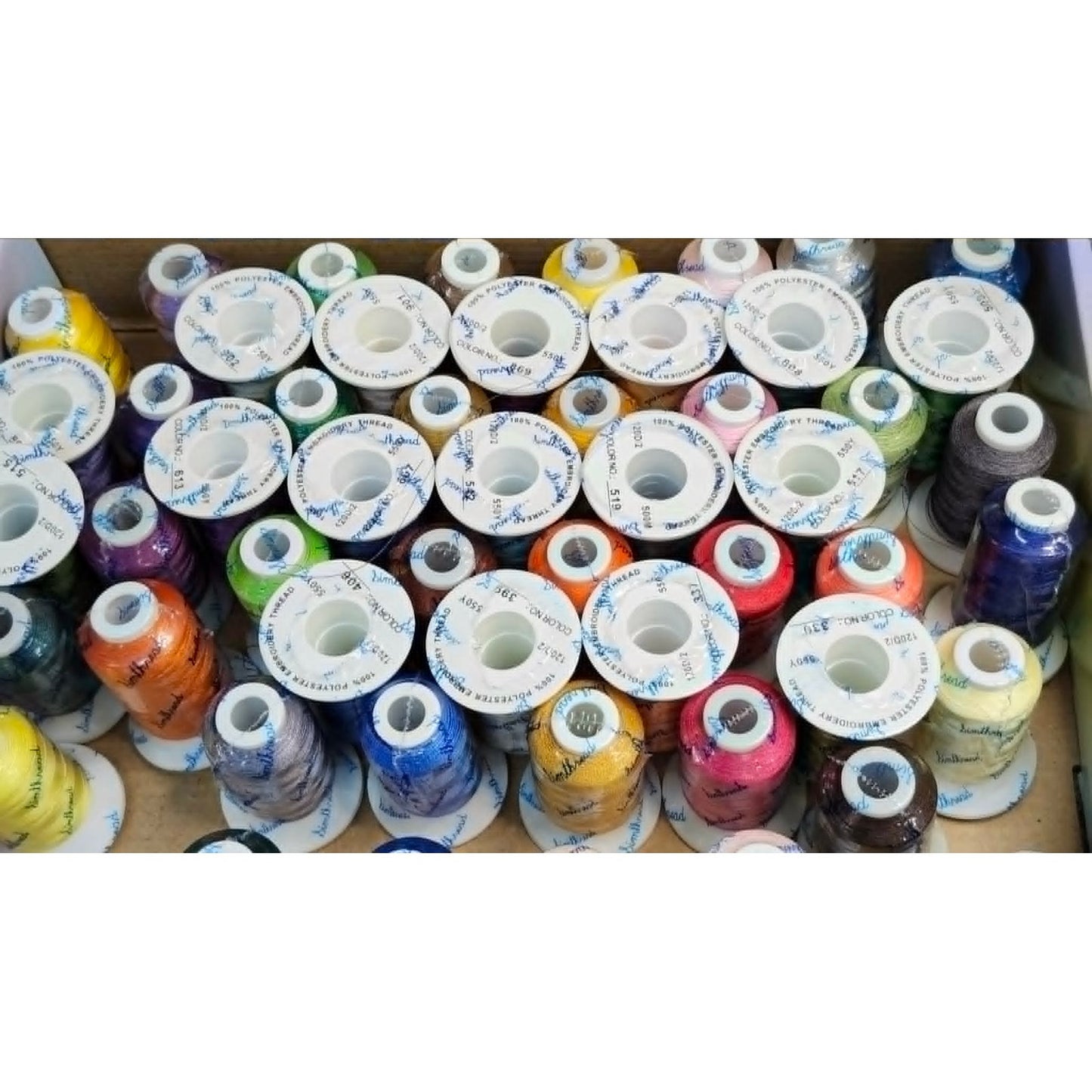 Simthread Assorted Colors Polyester High Quality Embroidery Sewing Thread Kit