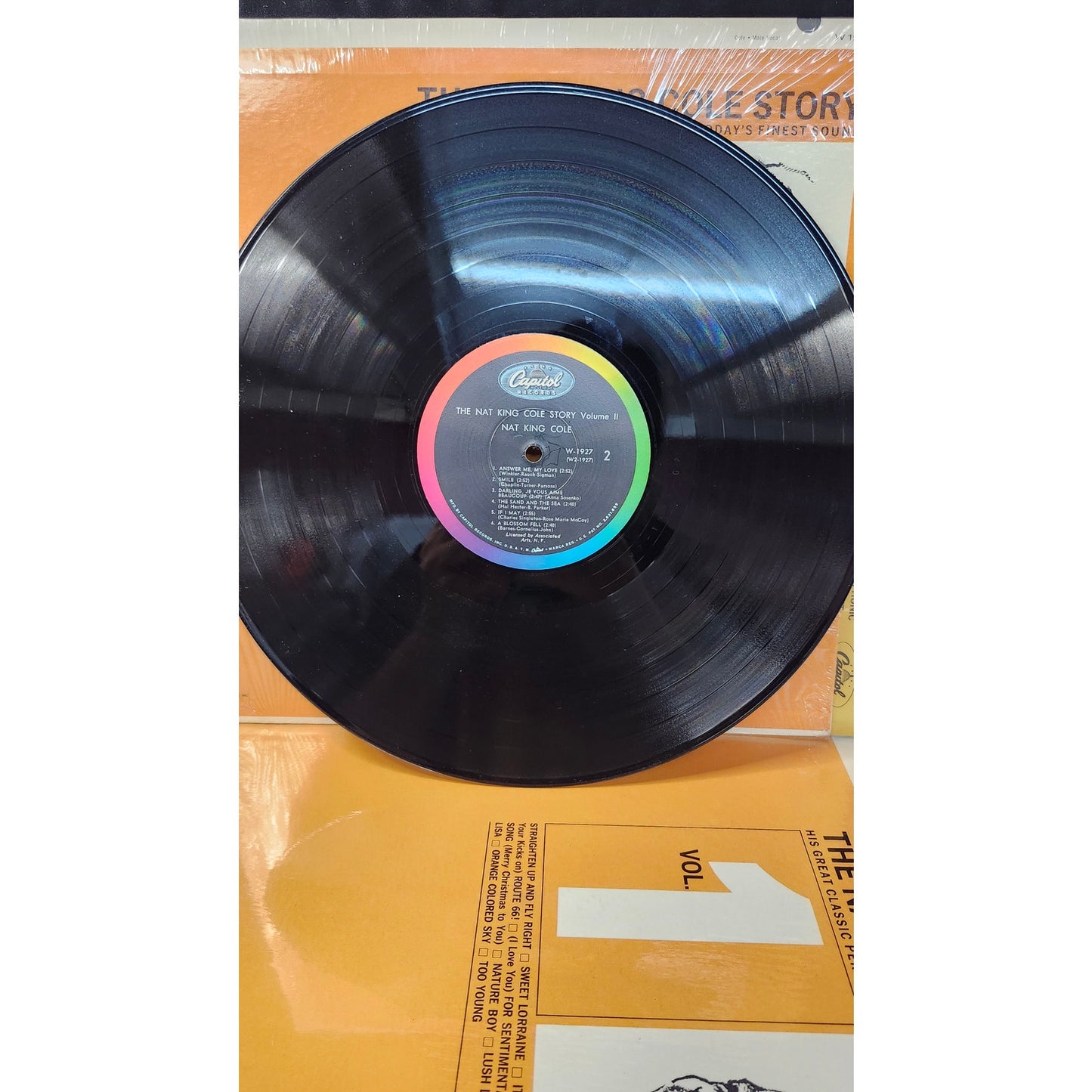 Nat King Cole Story Volumes 1 & 2 Vinyl LP Album Lot Capitol Records W-1926