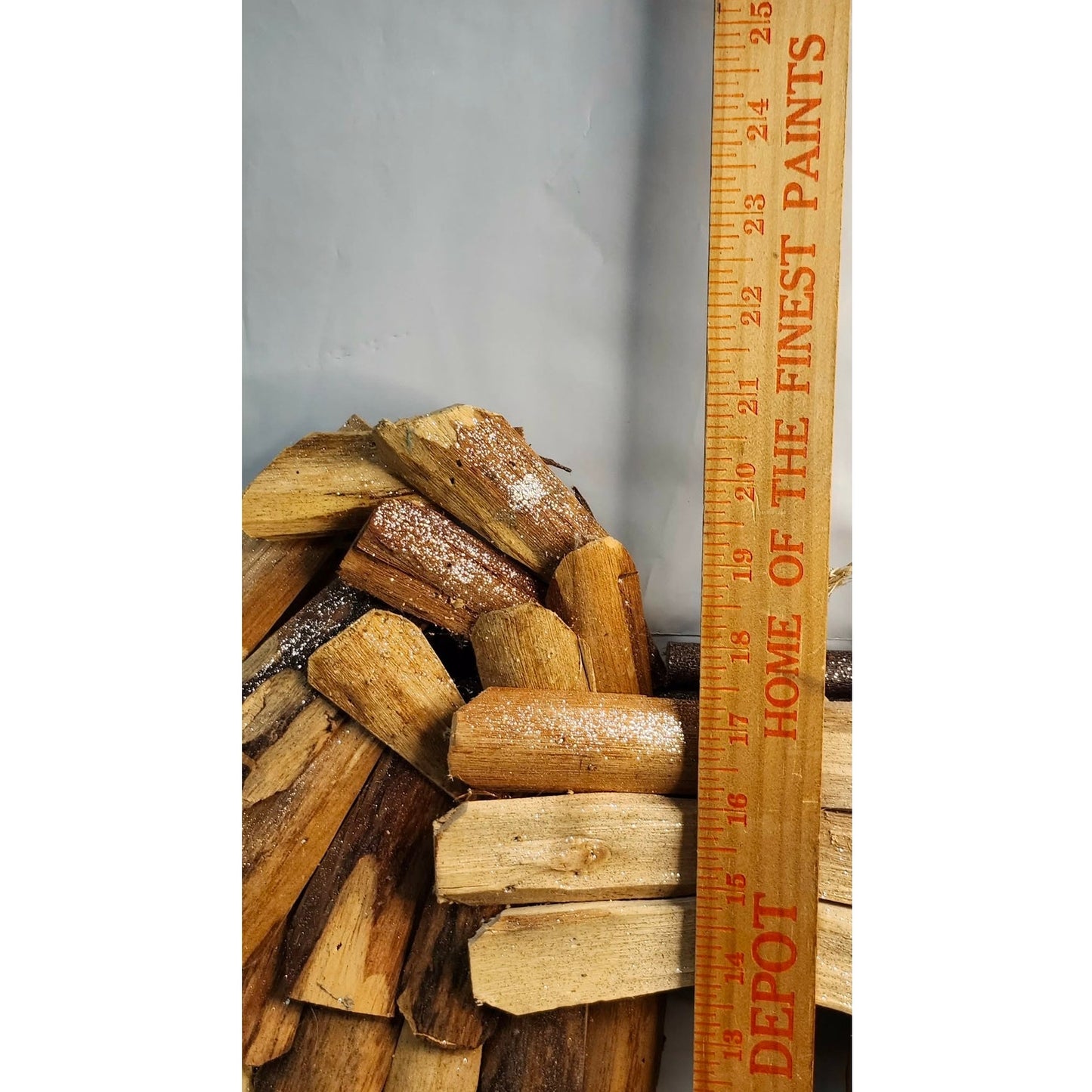 Driftwood Angel Wings Wall Hanging Sculpture Rustic Wood Decor Handmade 21" Tall