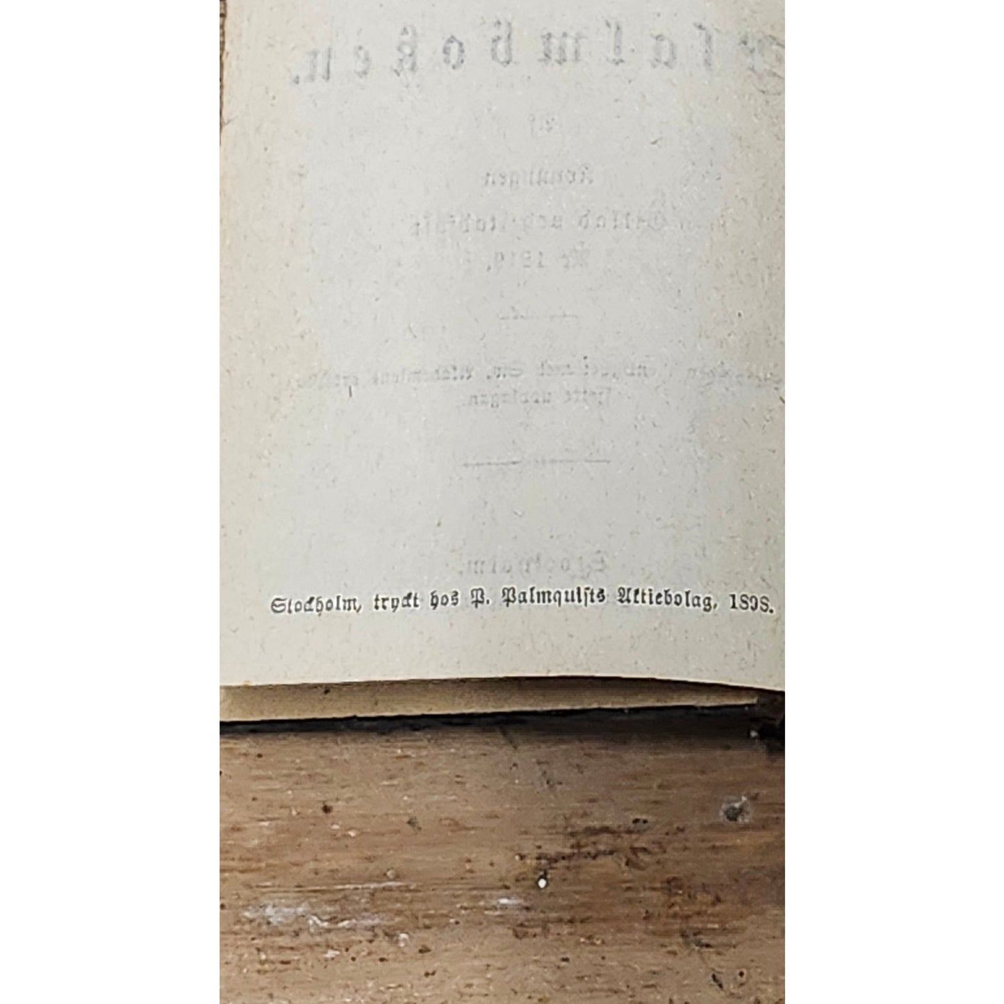 Antique 1898 The Swedish Hymnal Den Svenska Psalmboken Sixth Edition Hardcover