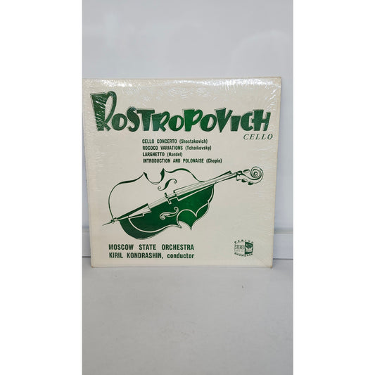 Mstislav Rostropovich Moscow State Orchestra Kiril Kondrashin LP SHO-ST 2337