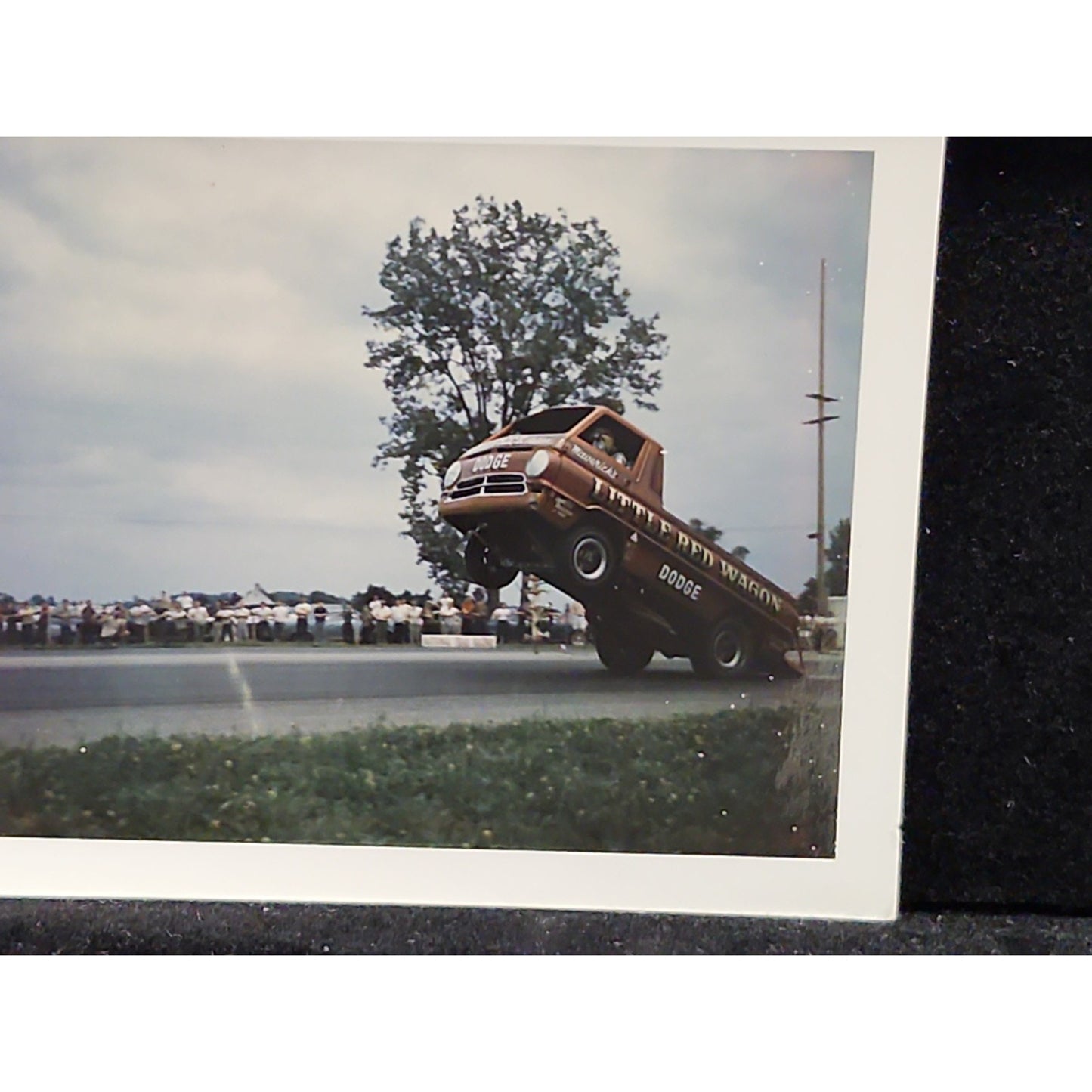 Vintage Original Racing Photograph "Little Red Wagon" At National Trail Raceway