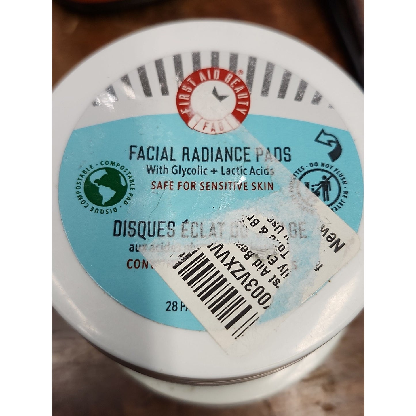Lot Of 2 FIRST AID BEAUTY Facial Radiance Pads And Ingrown Hair Pads 28 ea