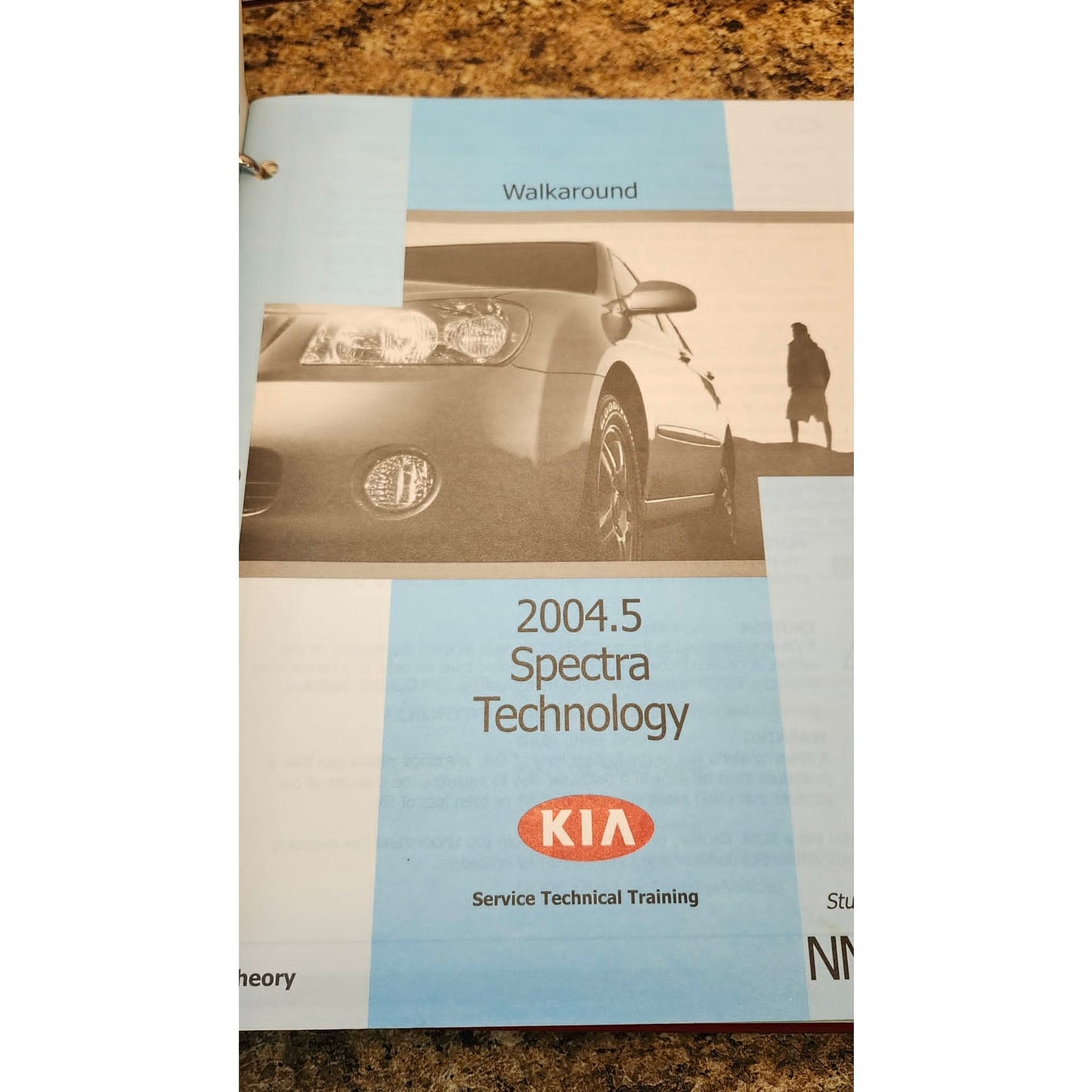 Kia University Training 2004.5 Spectra Service Technical Training Manual Book