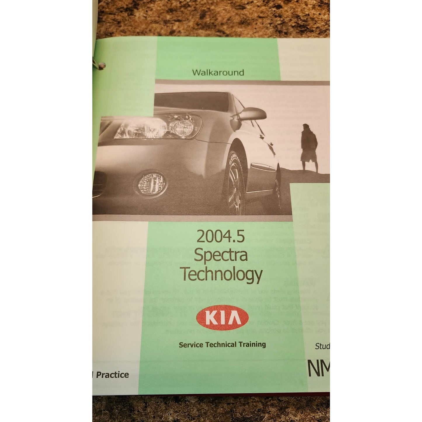 Kia University Training 2004.5 Spectra Service Technical Training Manual Book