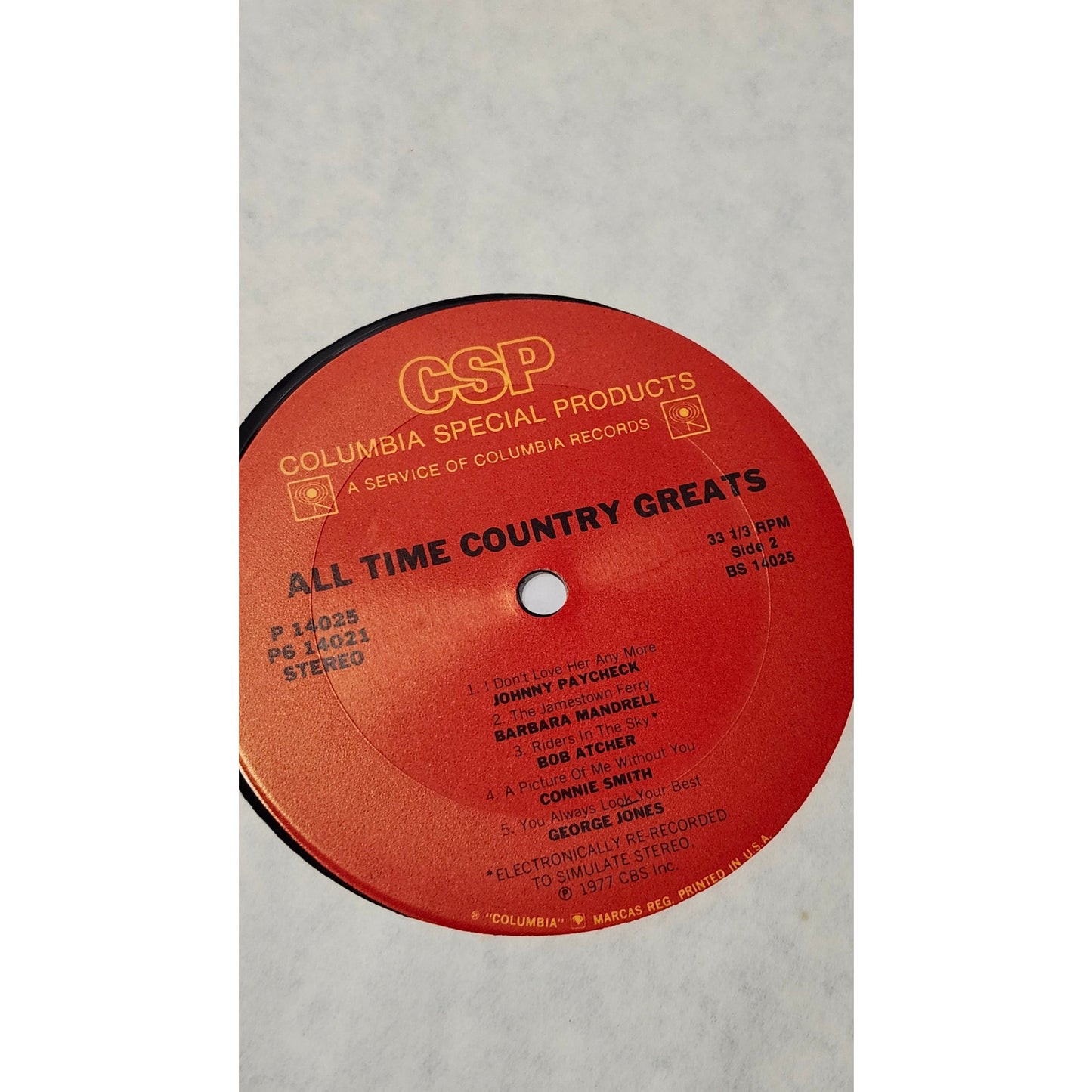 Columbia Special Products All Time Country Greats Various Artists LP Box Set